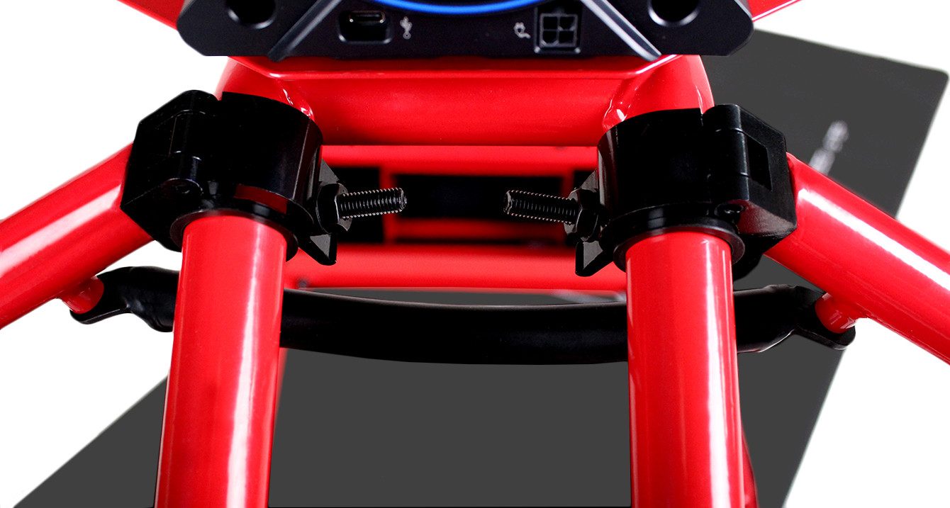 Speedmaster Simulator Cockpit Pro Sim Racing Cockpit Racing Wheel Stand ROT Gaming-Controller (Kompatibel mit allen gängigen Lenkrädern und Pedalen)
