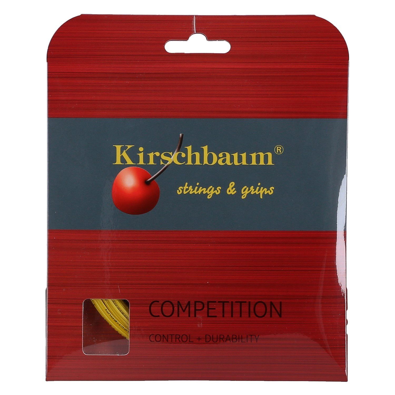 Kirschbaum Tennissaite Competition (Haltbarkeit+Kontrolle) gelb 12m Set, Saitendicke: 1.35