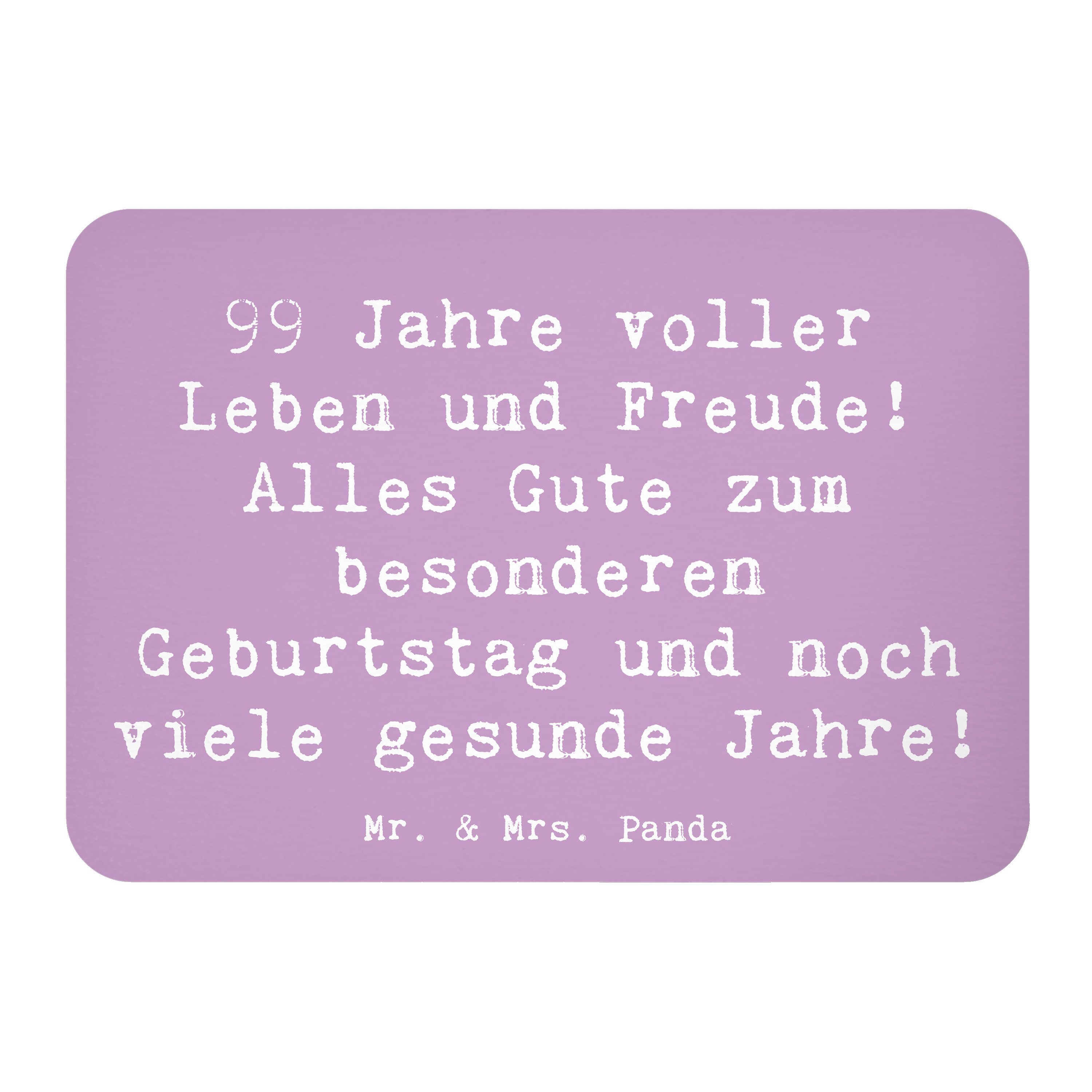 Magnet Spruch 99. Geburtstag - Lavendeltraum - Geschenk, Pinnwandmagnet, Küh