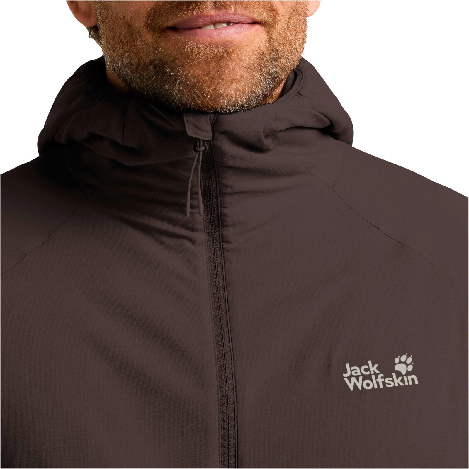 Jack Wolfskin Funktionsjacke Wanderjacke Prelight Insulated (winddicht, warm) braun Herren