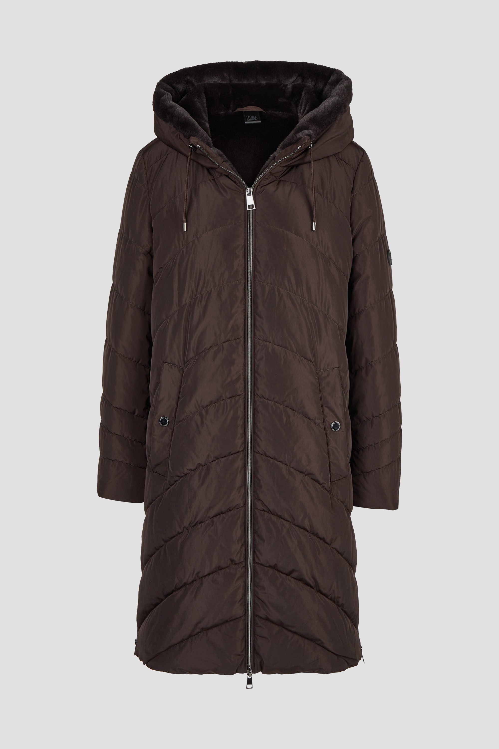 Barbara Lebek Steppmantel warmer Wintermantel Damen mit Webpelz
