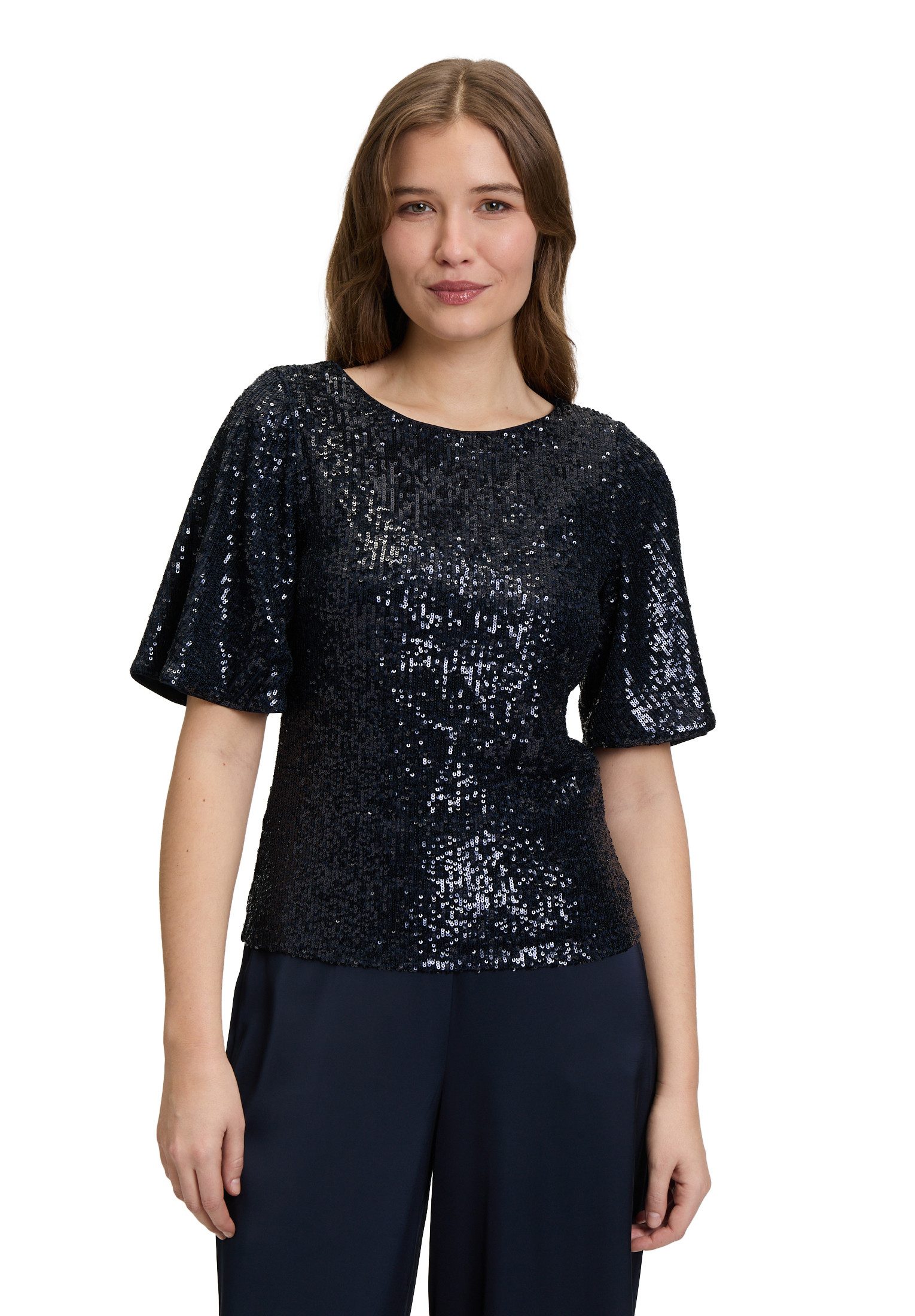 Vera Mont Kurzarmshirt Vera Mont Pailletten-Bluse günstig online kaufen