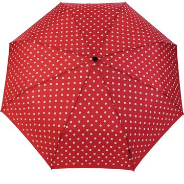 Knirps® Taschenregenschirm Large Duomatic mit Auf-Zu-Automatik - Polka Dots, der große, stabile Begleiter