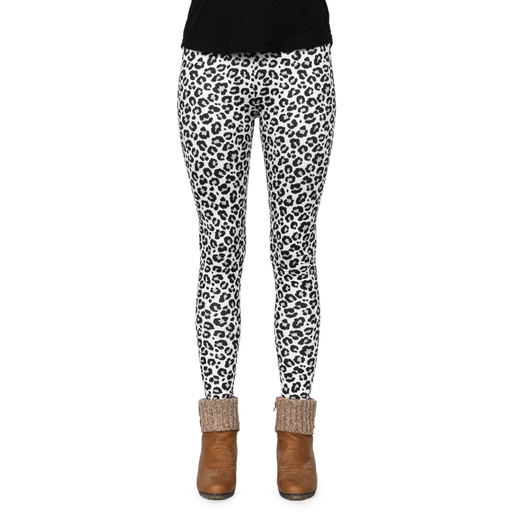 cosey Leggings Leo Line Leggings im Leoparden-Design, 2 Größen (XS–S & M–L) 34/XS bis 36/S