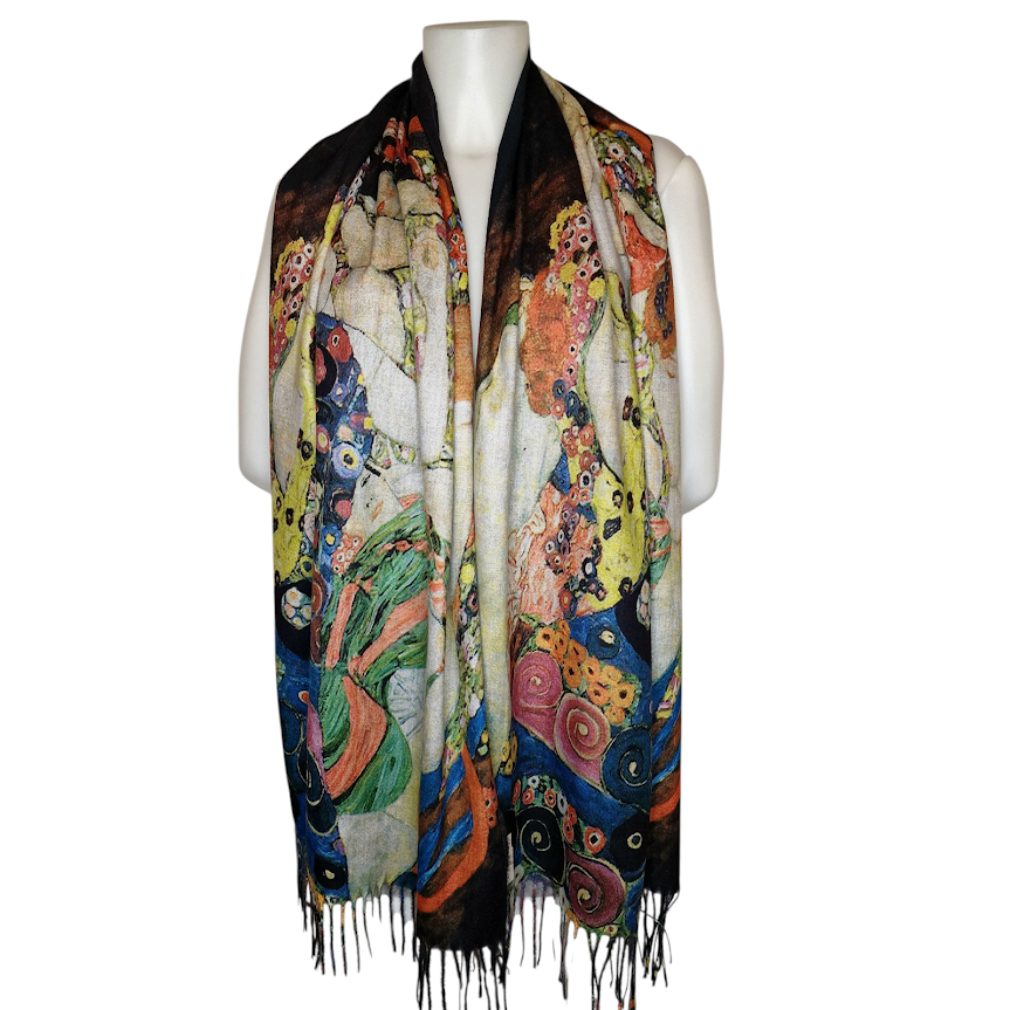 Dark-Desires Schal Warmer Schal mit Kunstmuster "Die Jungfrauen" von Gustav günstig online kaufen