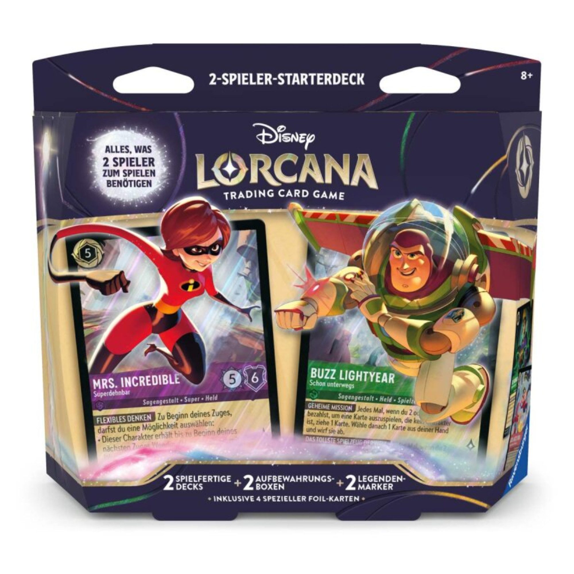 Ravensburger Verlag GmbH Sammelkarte Disney Lorcana Unbekannte Wildnis 2-Spieler Starter Set Deutsch