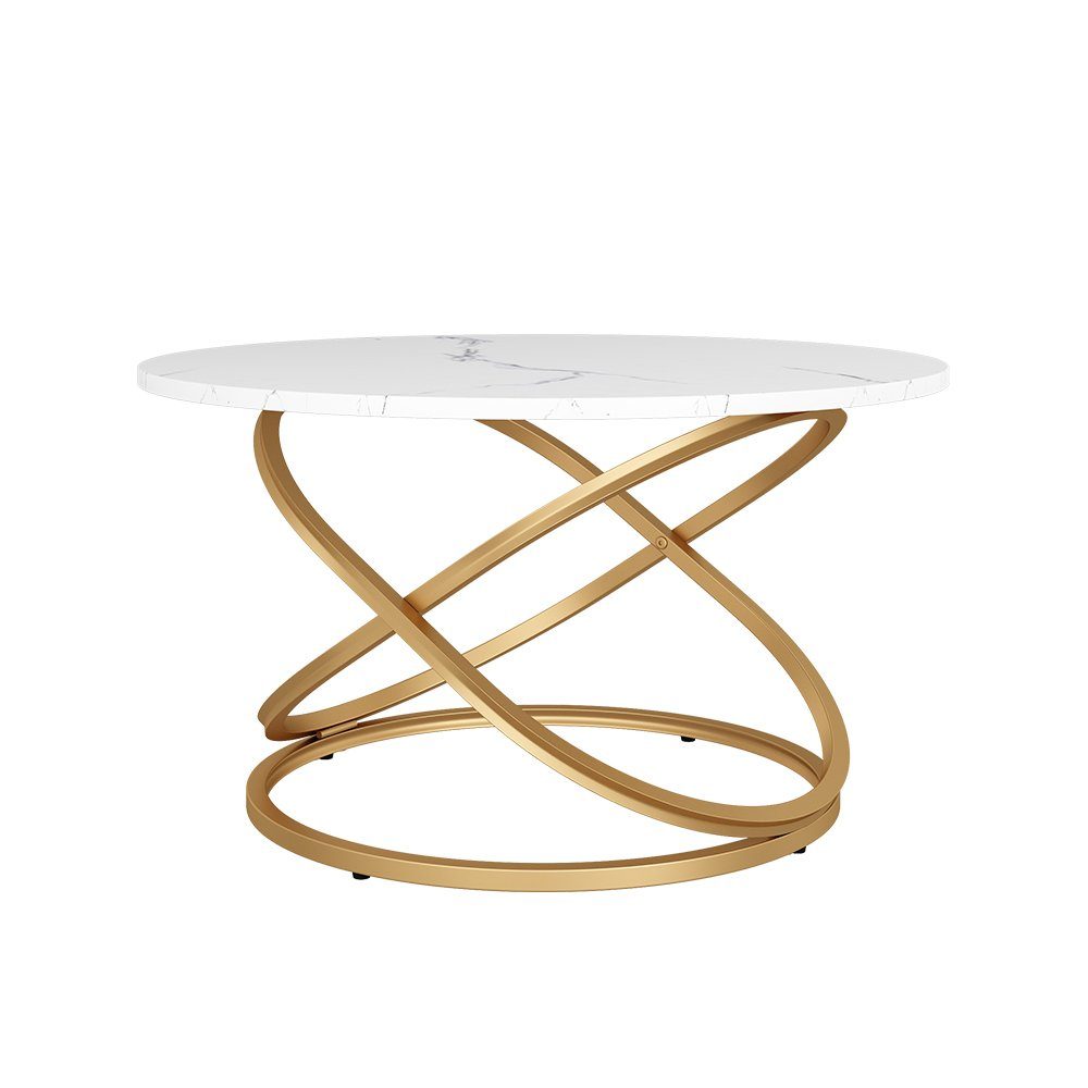 Vicco Couchtisch Calgary, Weiß/Gold, 79.5 x günstig online kaufen