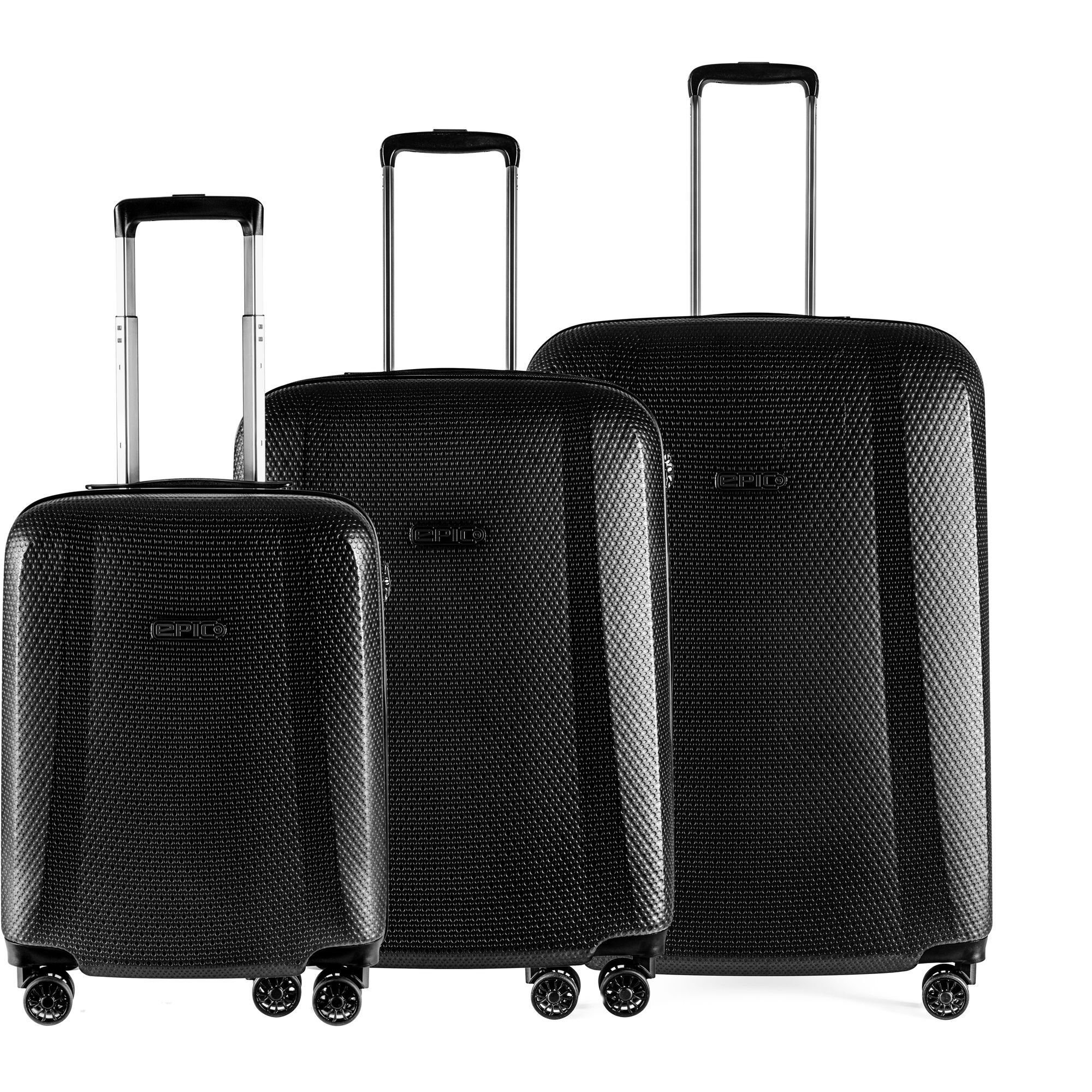 EPIC Trolleyset GTO 5.0, 4 Rollen, (3-teilig, 3 tlg), Polycarbonat frozenblack