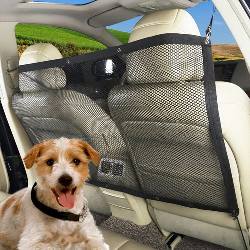 GarveeMore Schutznetz Hund Auto Net Barriere Divider Net Haustier Barriere Rücksitz Mesh