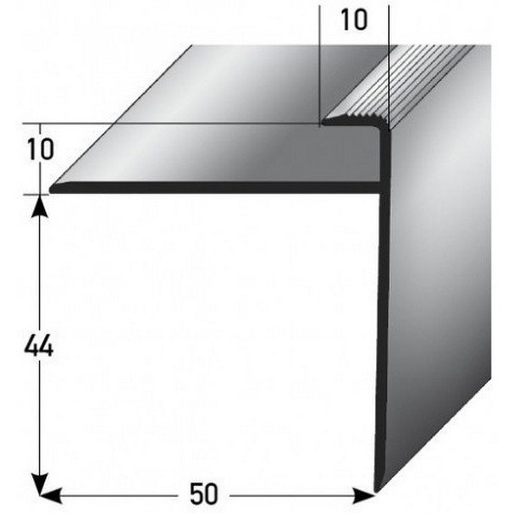 PROVISTON Abschlussprofil Aluminium, 50 x 10 günstig online kaufen