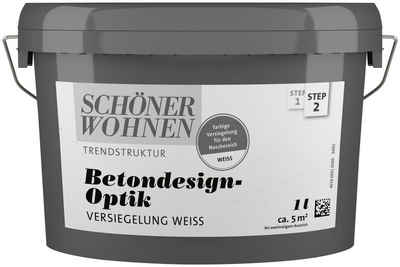 SCHÖNER WOHNEN-Kollektion Lack Betondesign-Optik Step 2 Versiegelung, 1 Liter, Beton-Look für Wand- und Bodenfliesen