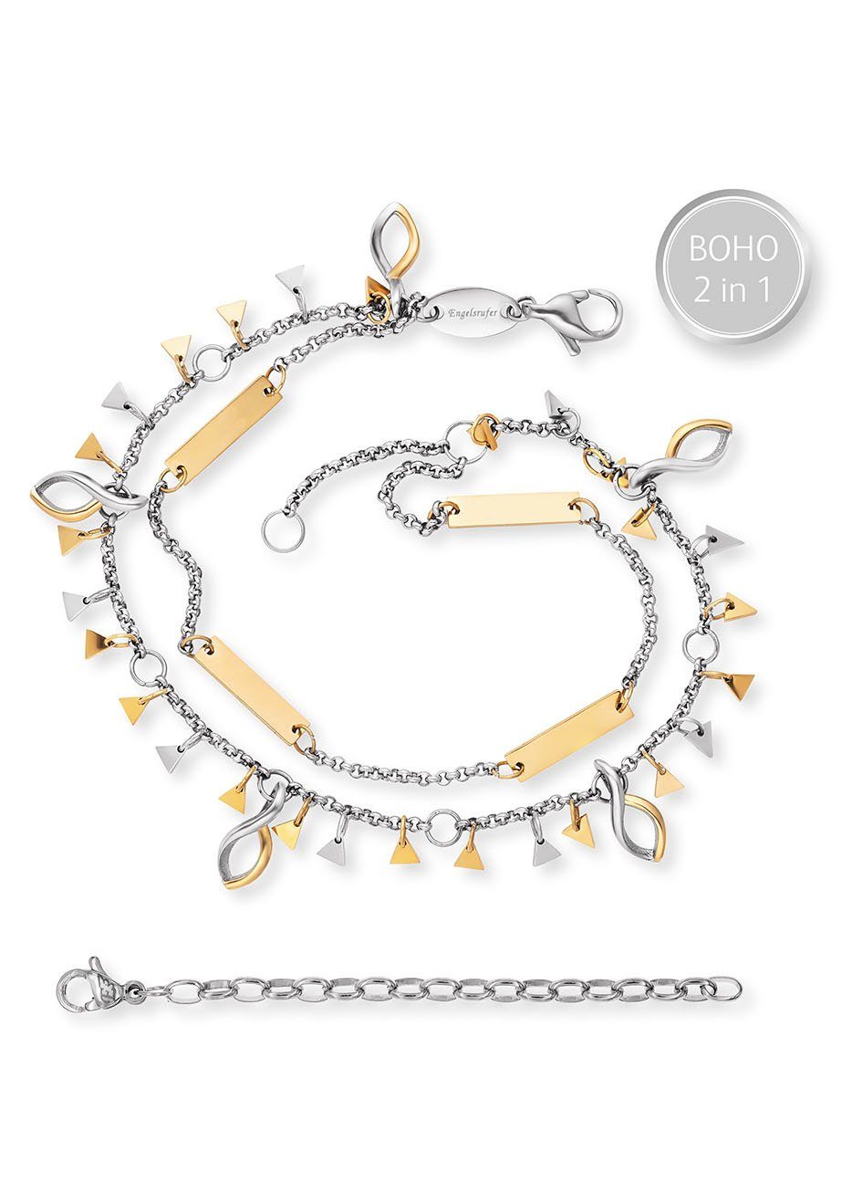 Engelsrufer Fußkette BOHO Triangle Bicolor, ERBS-TRIANGLE günstig online kaufen