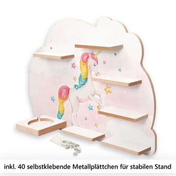 Kreative Feder Wandregal MUSIKBOX-REGAL Magisches Einhorn, für TONIE-BOX und TONIES inkl. 40 Metallplättchen