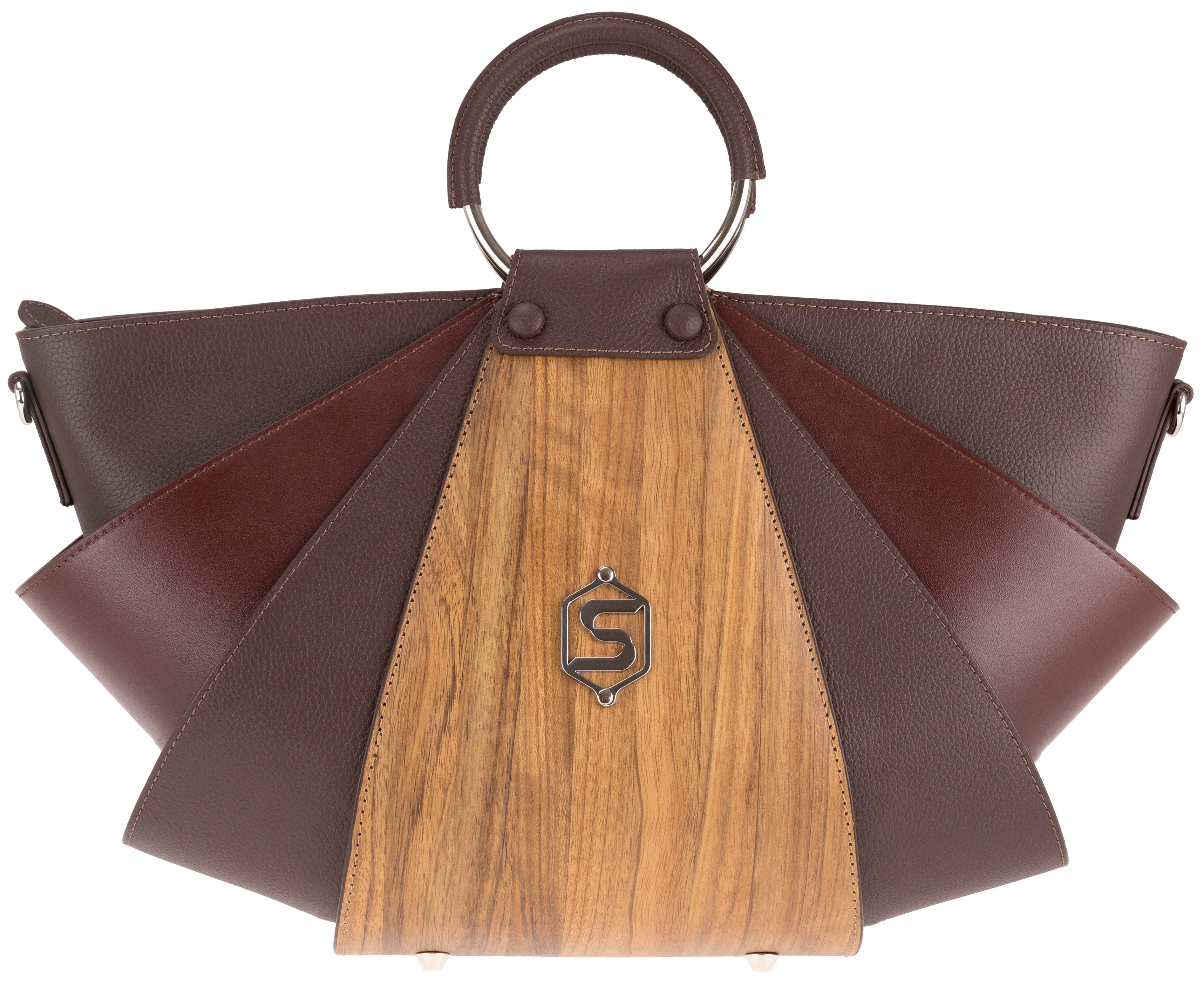 Sebastian Sturm Geldbörse SEBASTIANSTURM Henkeltasche AMY Handtasche Damen Kalbsleder und Echtho