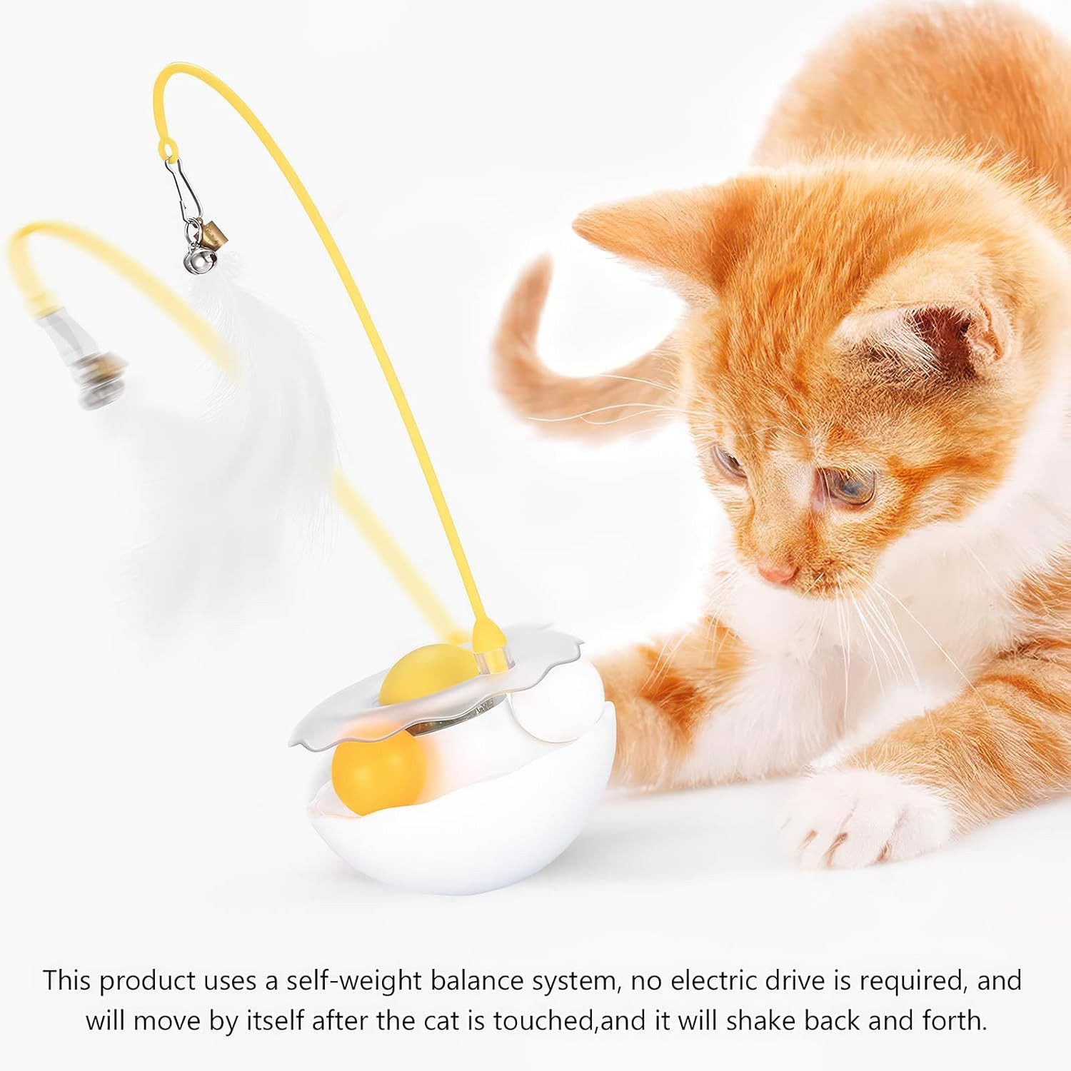 Beaface Tier-Intelligenzspielzeug 3-in-1 Selbstbeschäftigung mit Federangel günstig online kaufen