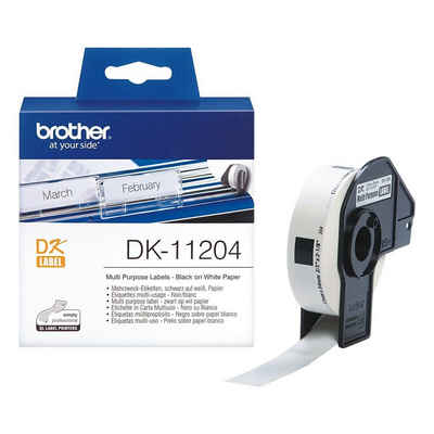 Brother Thermorolle DK11204, 400 Mehrzweck-Etiketten B/L 17/54 mm
