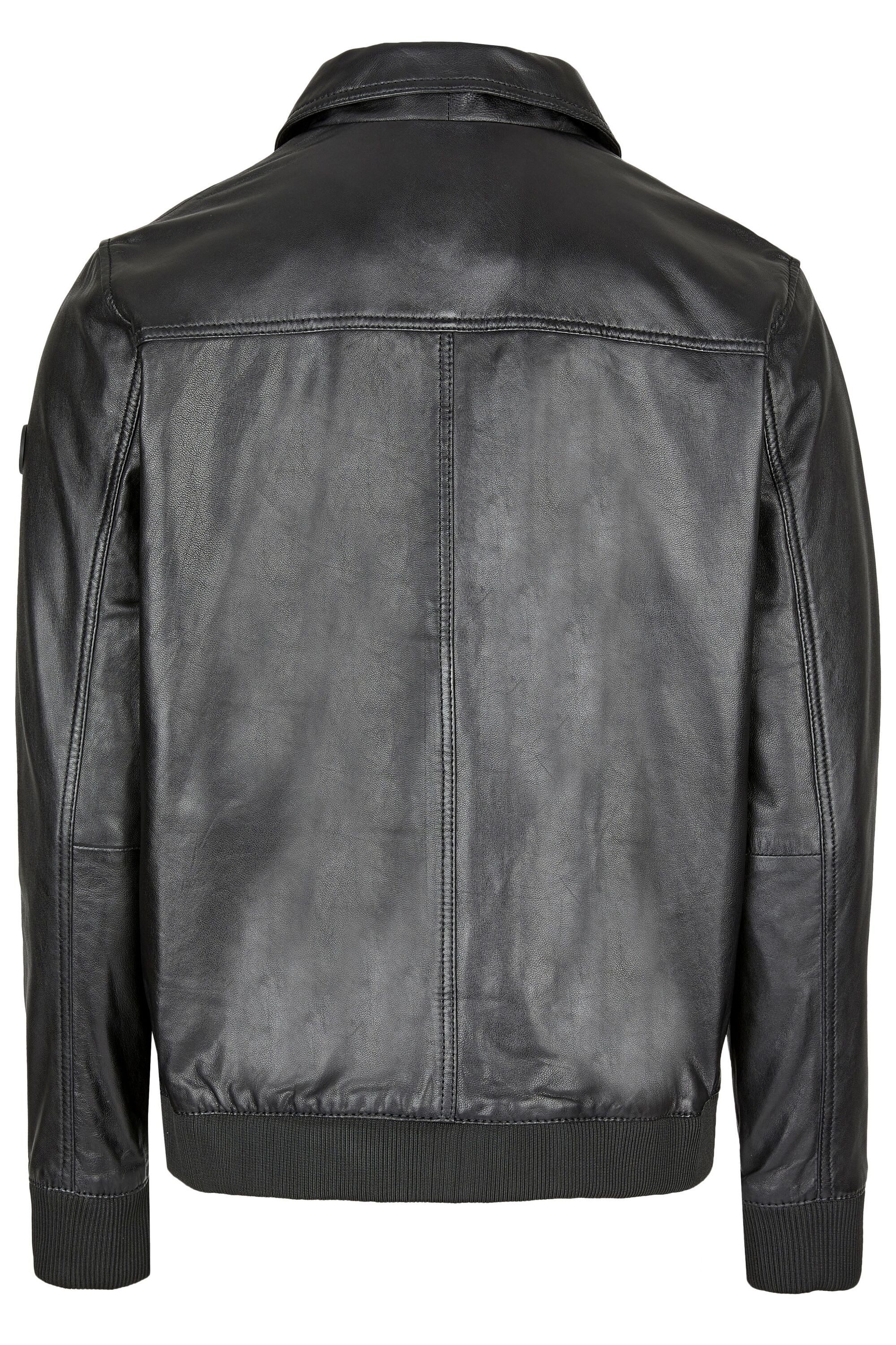 bugatti Lederjacke BUALBANO (1-St) mit Umlegekragen