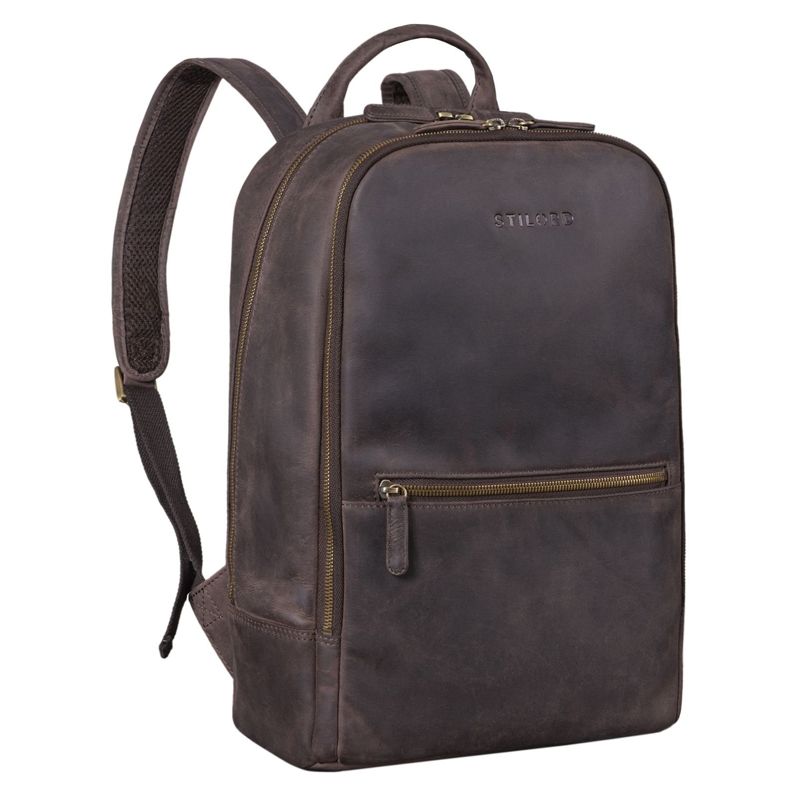 Notebook-Rucksack "Kellis" Vintage Lederrucksack Groß