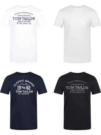 TOM TAILOR T-Shirt Tom Tailor 4er Pack (4-tlg) 100% Baumwolle