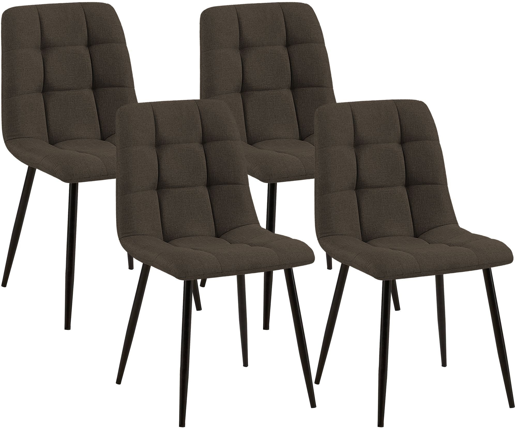 CLP Esszimmerstuhl Tilde (4er Set), mit Rückenlehne, bis 150 kg