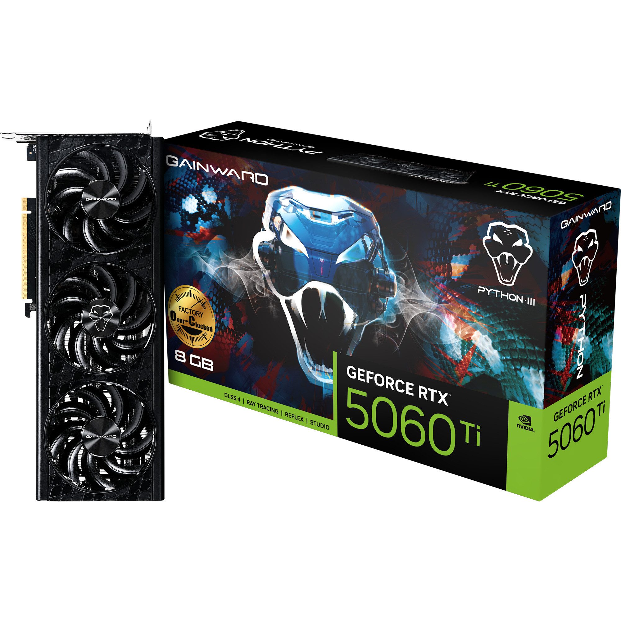 Gainward Gainward GeForce RTX 5060 Ti Python III OC 8GB, Grafikkarte (8 GB)