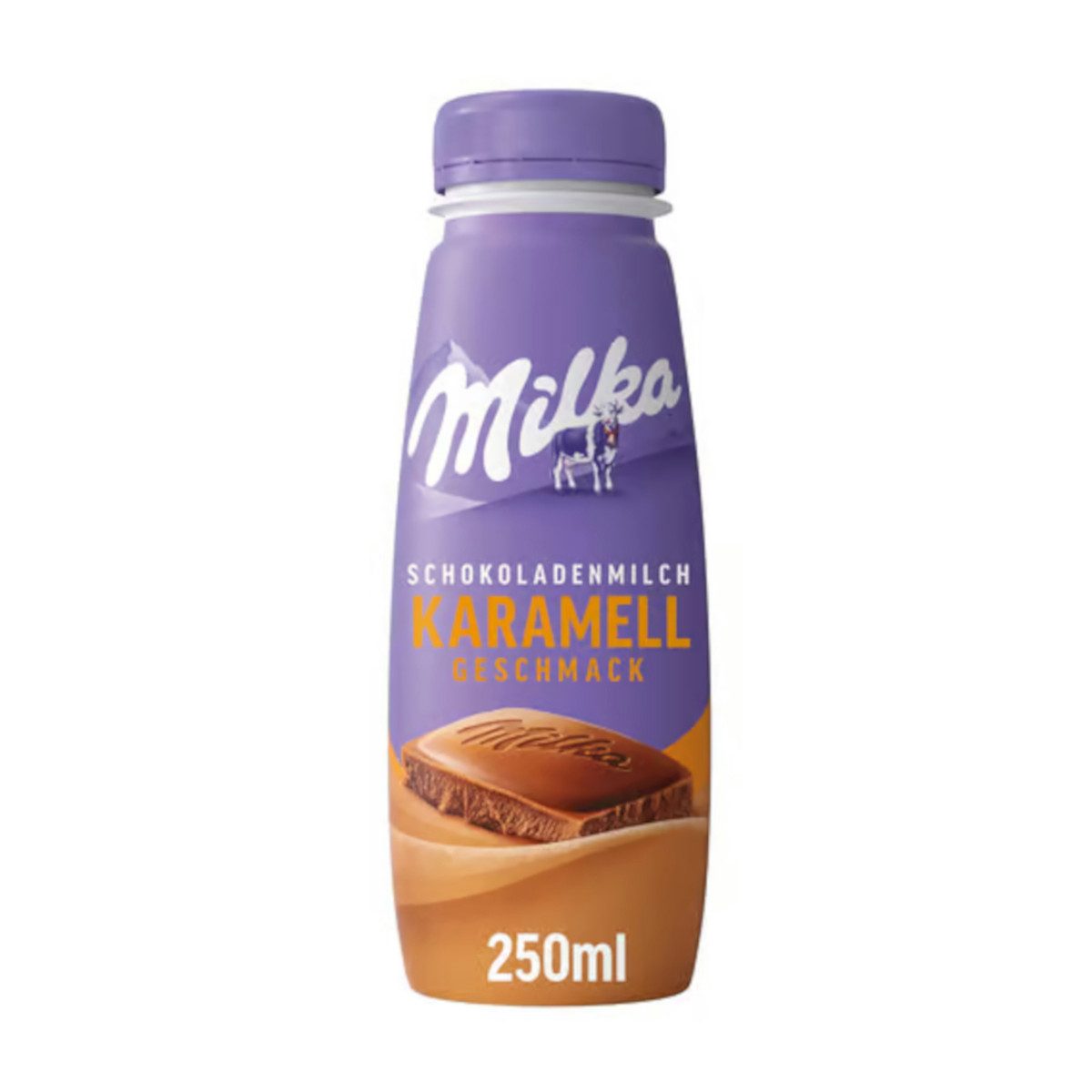 MILKA Milchmischgetränk, Milka Schokoladenmilch Karamell mit feiner Karamellnote 220ml