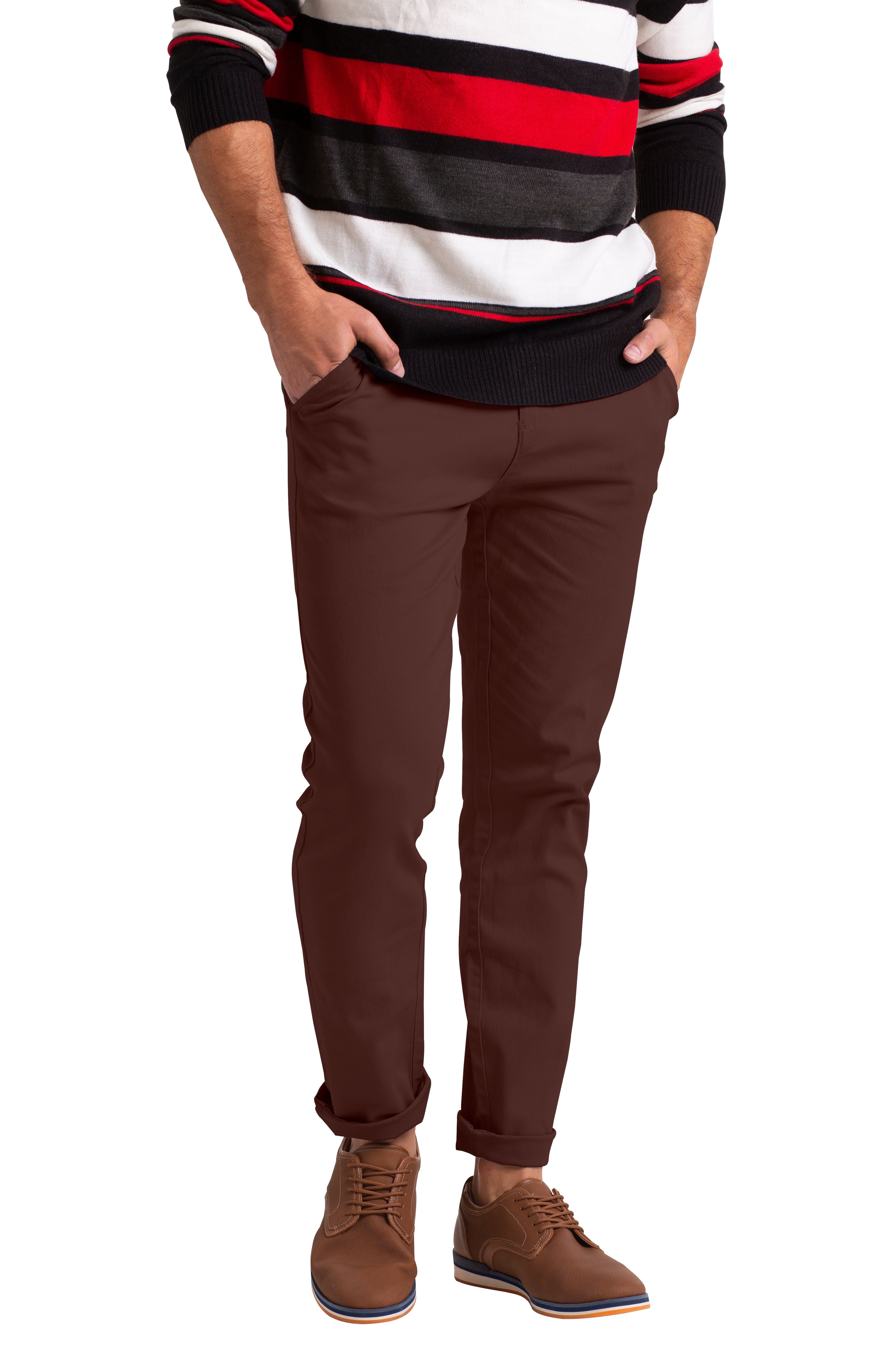 BlauerHafen Chinohose Slim-Fit-Chinos für Herren klassischer günstig online kaufen
