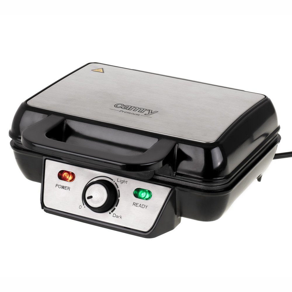 Camry Waffeleisen CR 3046 XXL Waffeleisen Waffelautomat für 2 Waffeln 1600 Watt