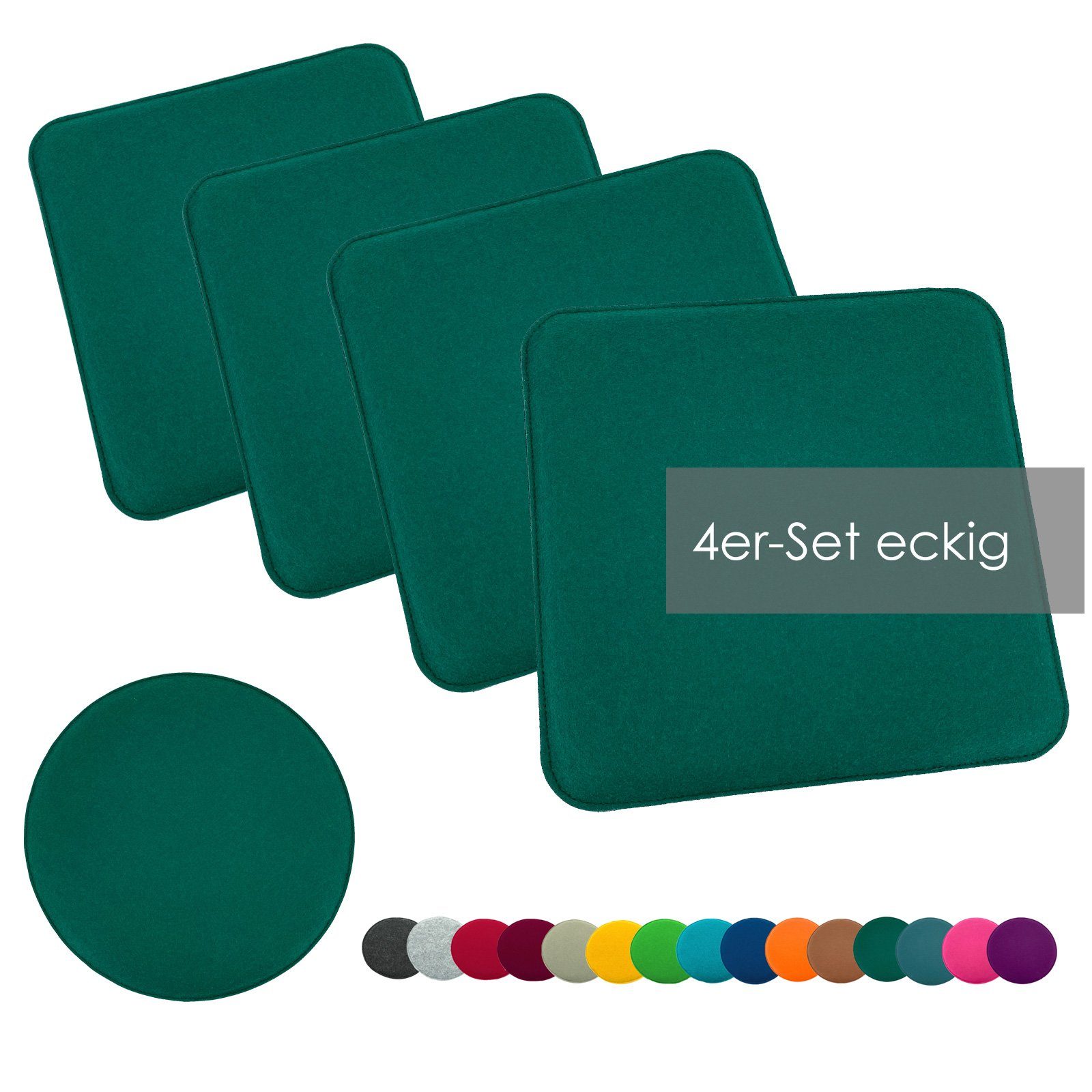 heimtexland Sitzkissen Filz Sitzauflage Stuhlkissen Bankkissen abwaschbar, günstig online kaufen