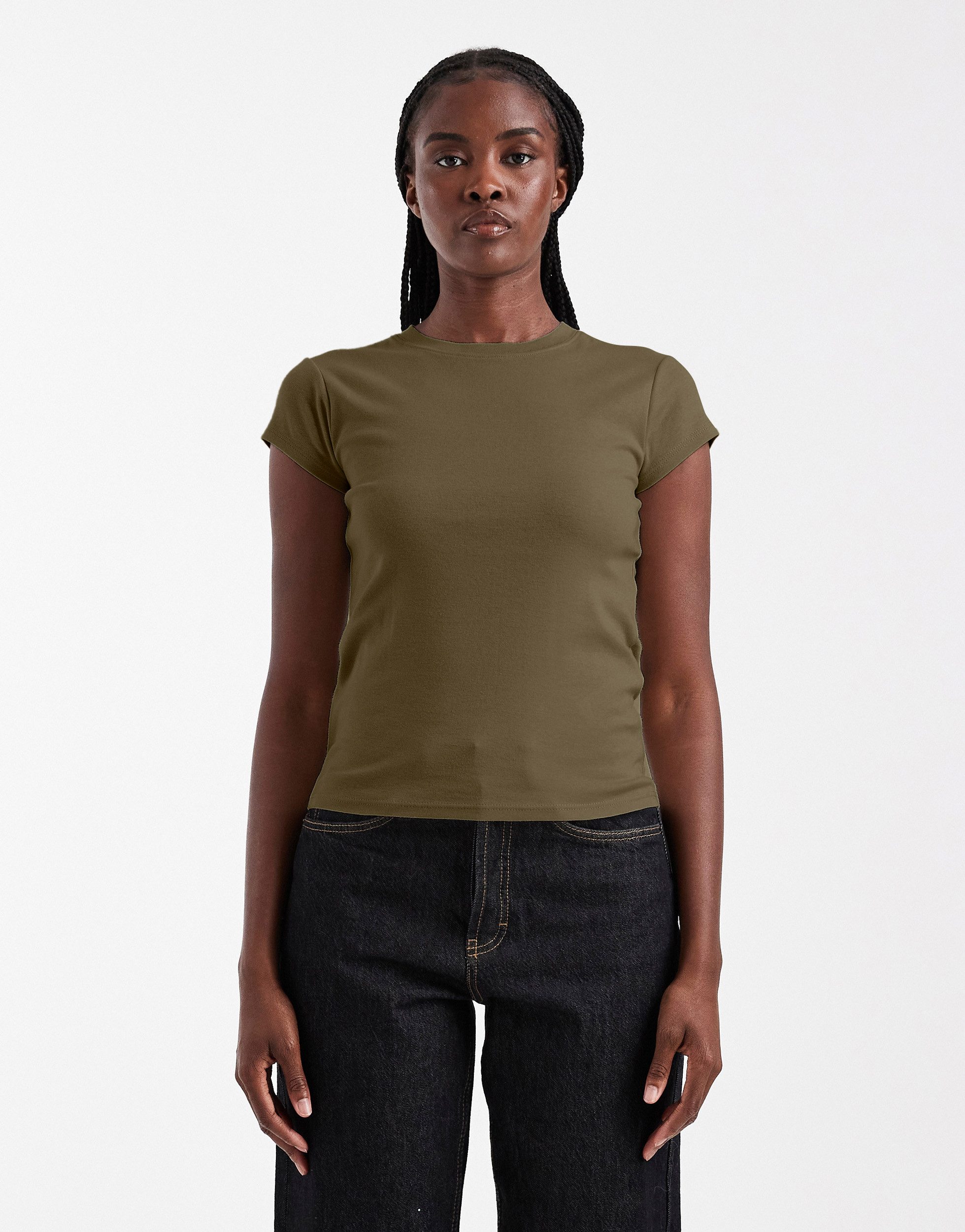 TOPSHOP Rundhalsshirt TSEVERYDAY SS TOP JRS NOOS Baumwolle, regular fit