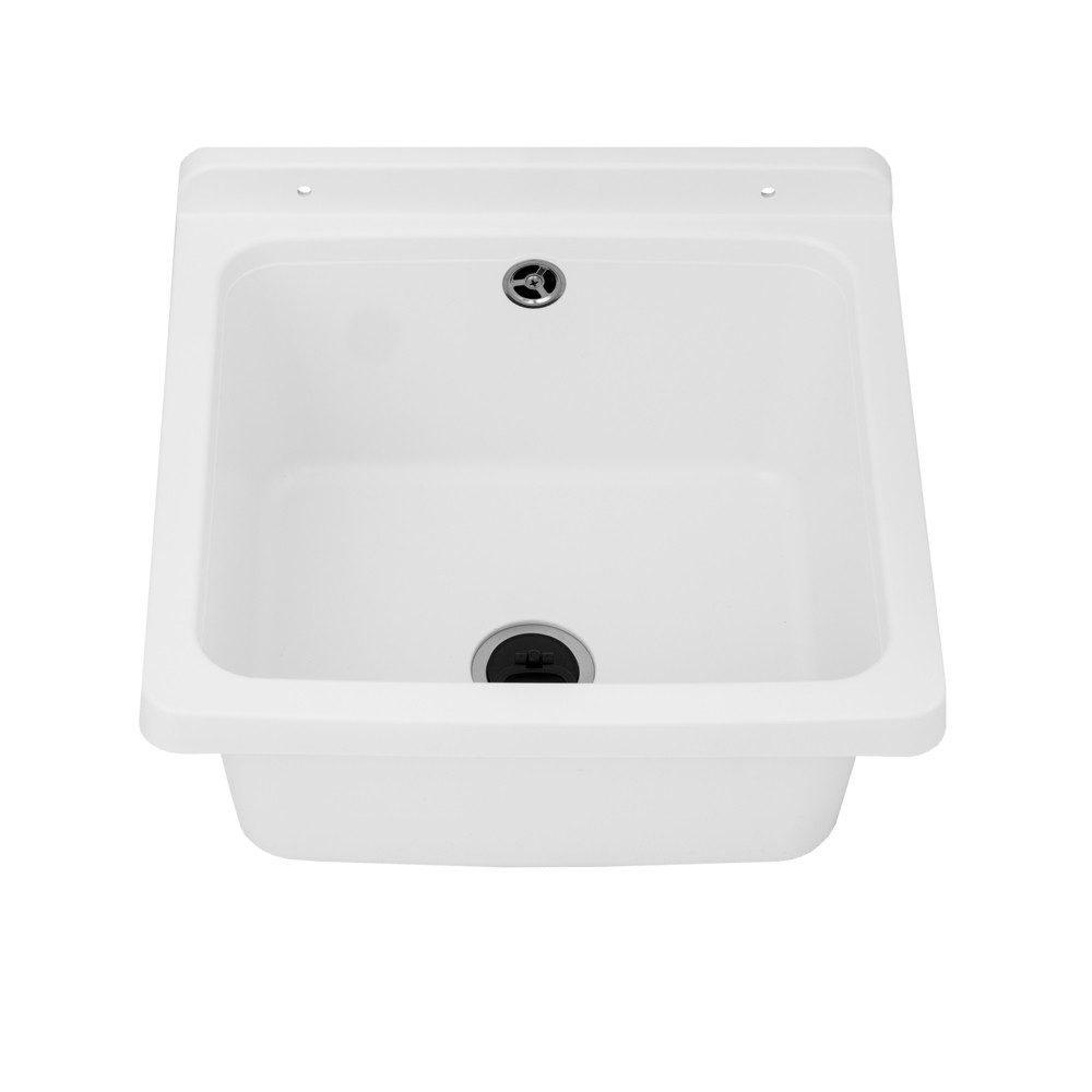 Lavre Waschbecken RIVA, Kunststoff Spülbecken Waschtrog Ausgussbecken, Siph günstig online kaufen