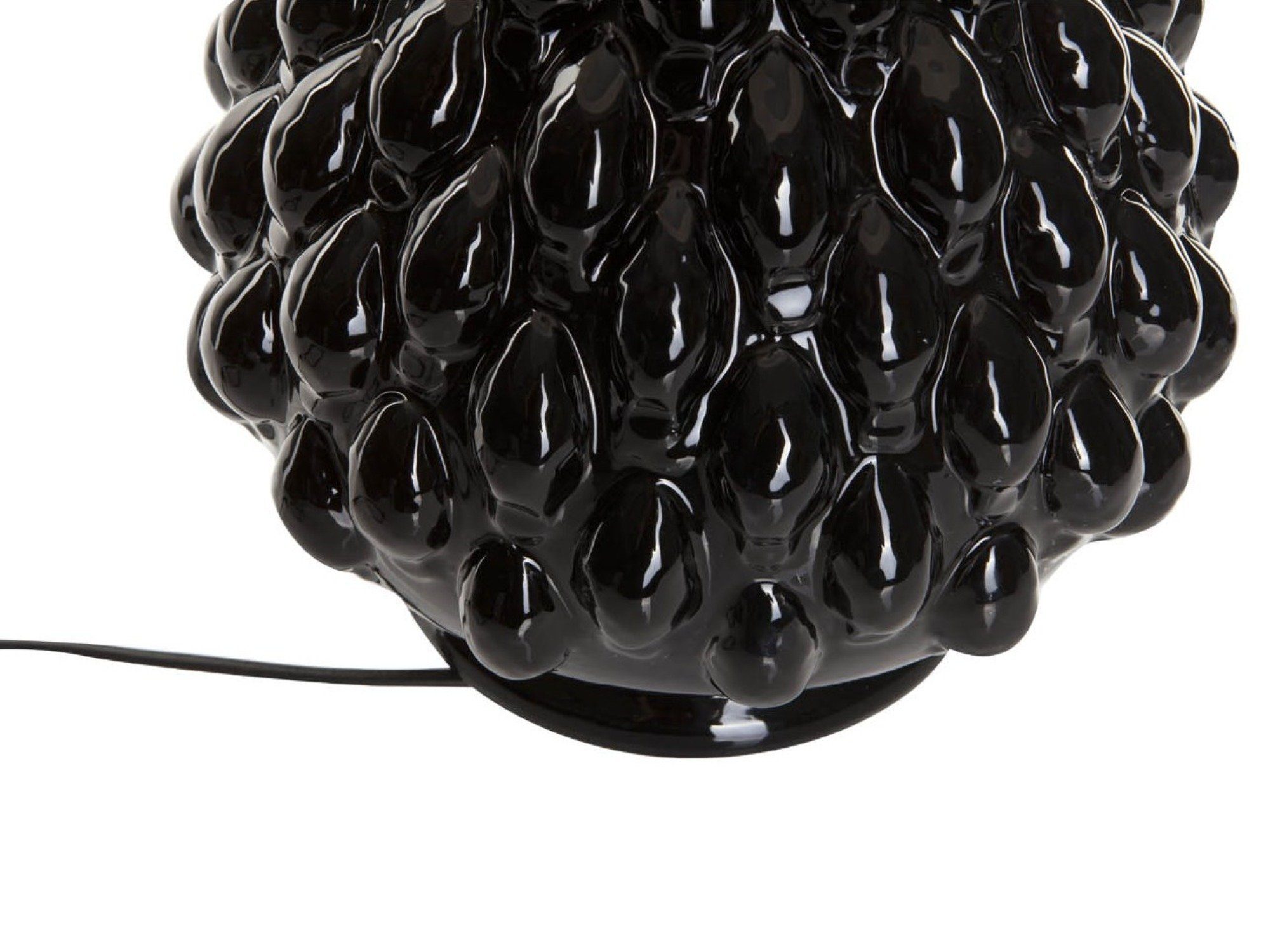 Nachttischlampe handgefertigt Leuchtmittel, Nachttischlampe, mit schwarz Signature Tischlampe ohne warmweiß, Home Keramik Stoffschirm Tischlampe Collection
