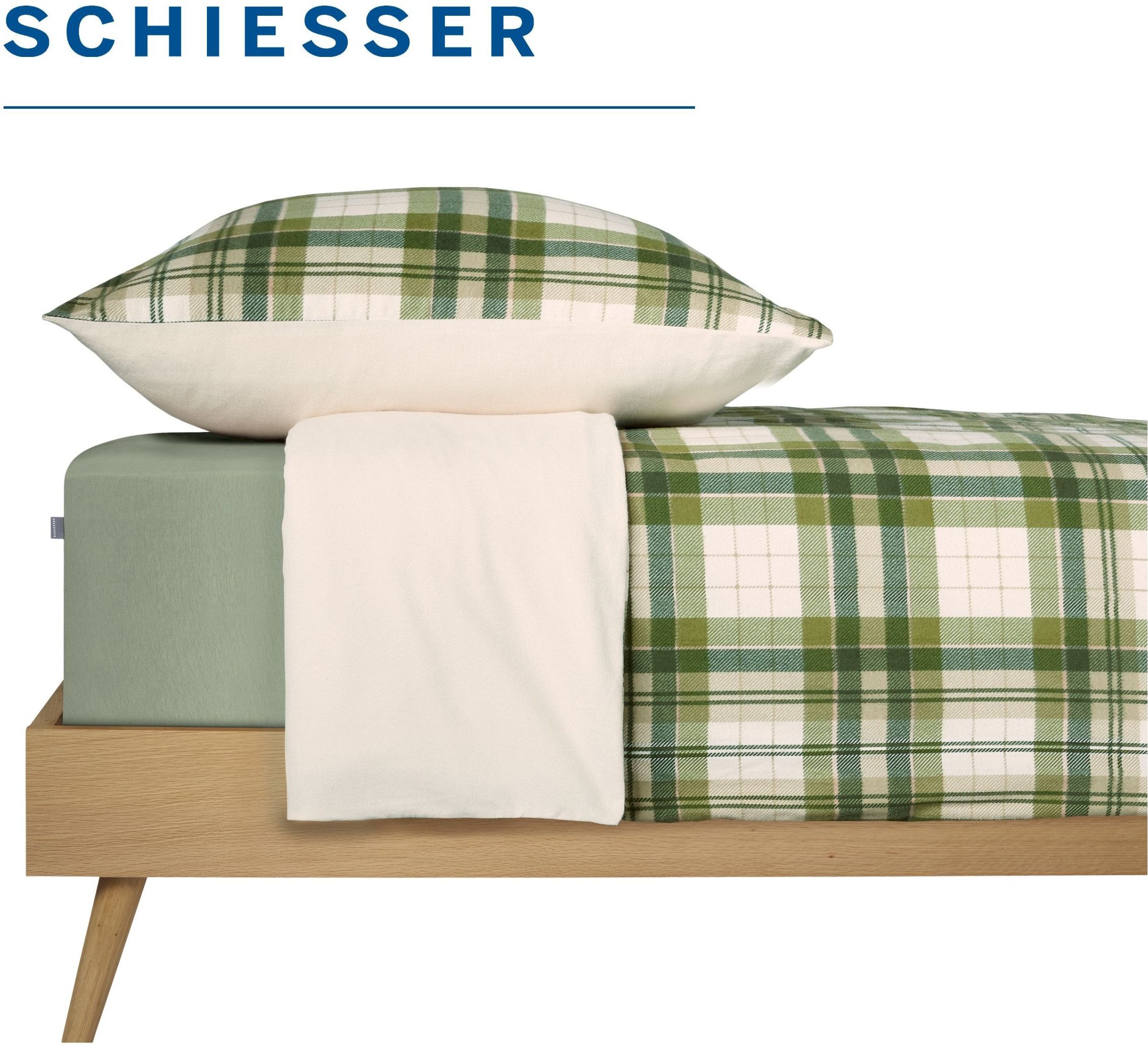 Schiesser Spannbettlaken Jessi aus 100% Baumwolle, Jersey, Gummizug: rundum, (1 Stück), für Matratzen bis zu 22 cm Höhe, OEKO-TEX® MADE IN GREEN – Bild 4 von 5