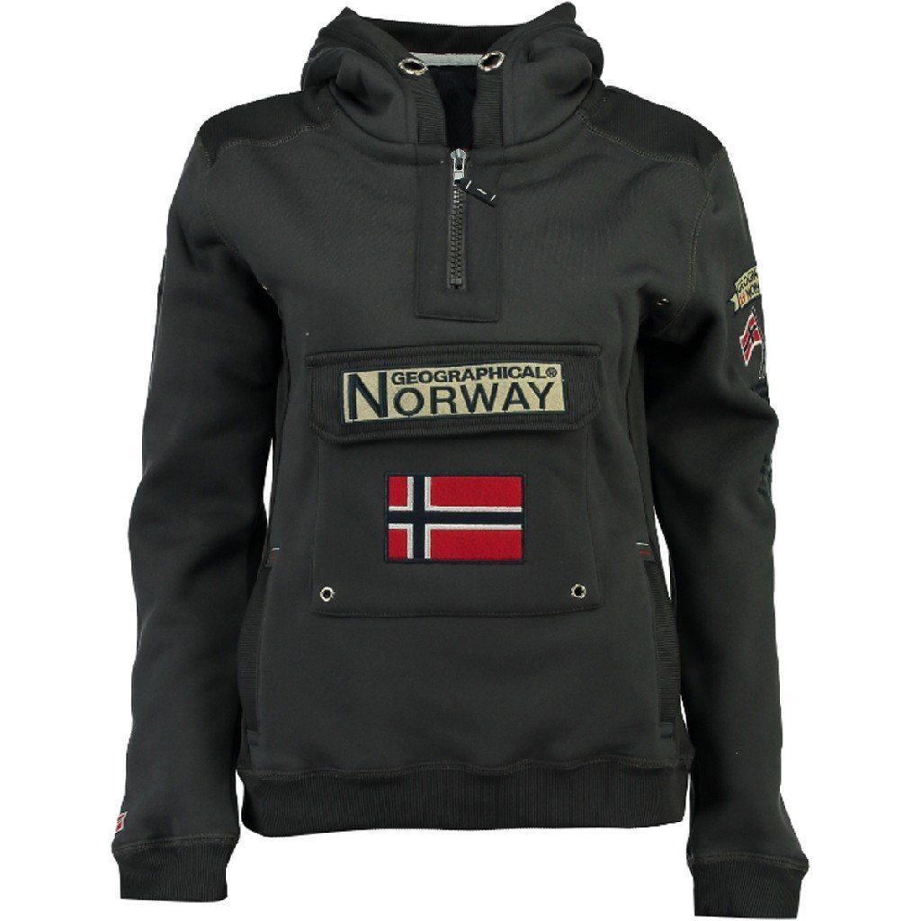 Geographical Norway Kapuzenpullover Gymclass by leyoley mit großer Bauchtasche und warmer Kapuze