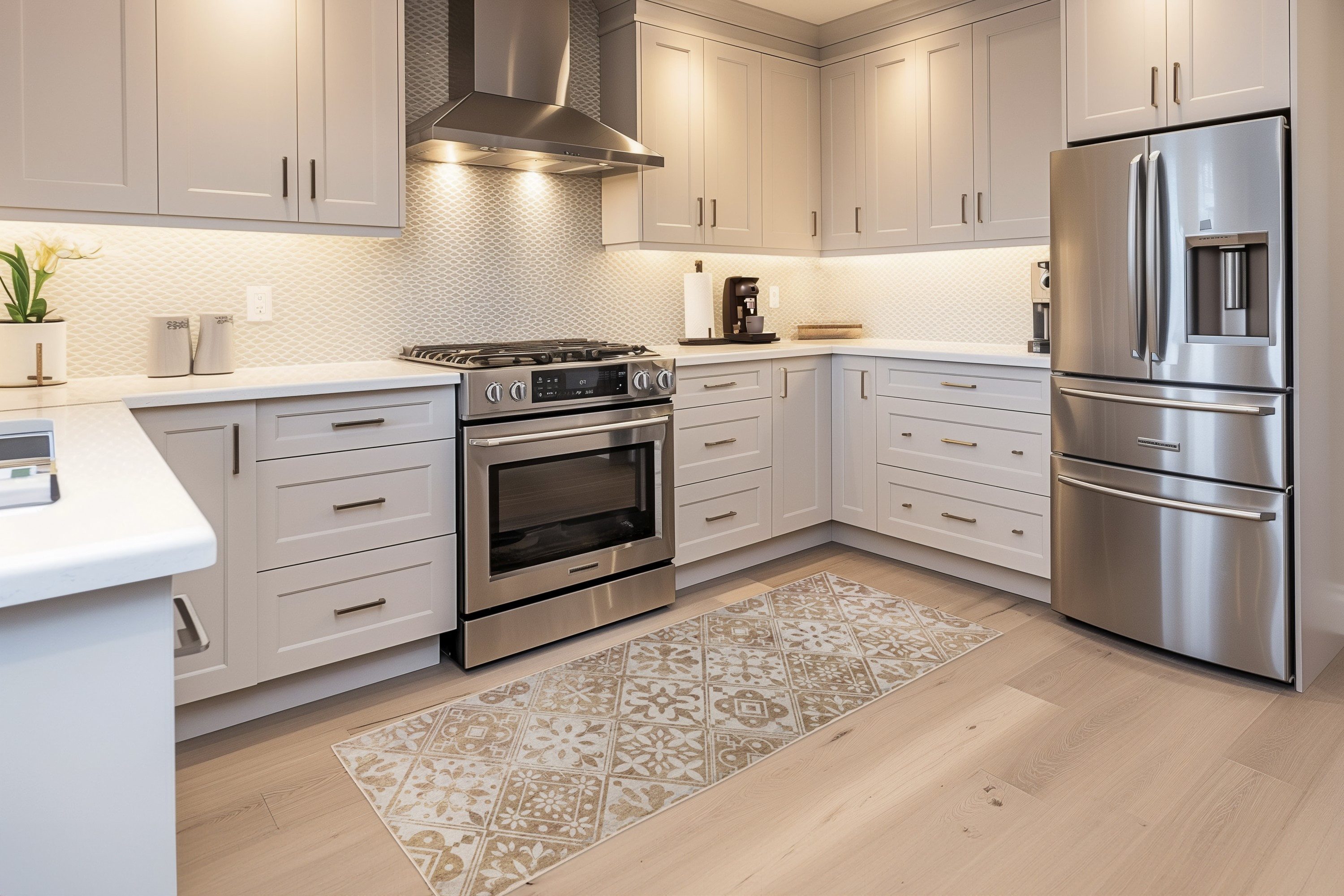 Kayoom Küchenläufer Pyron 725, rechteckig, Höhe: 6 mm, Flachgewebe, rutschhemmend, Küche