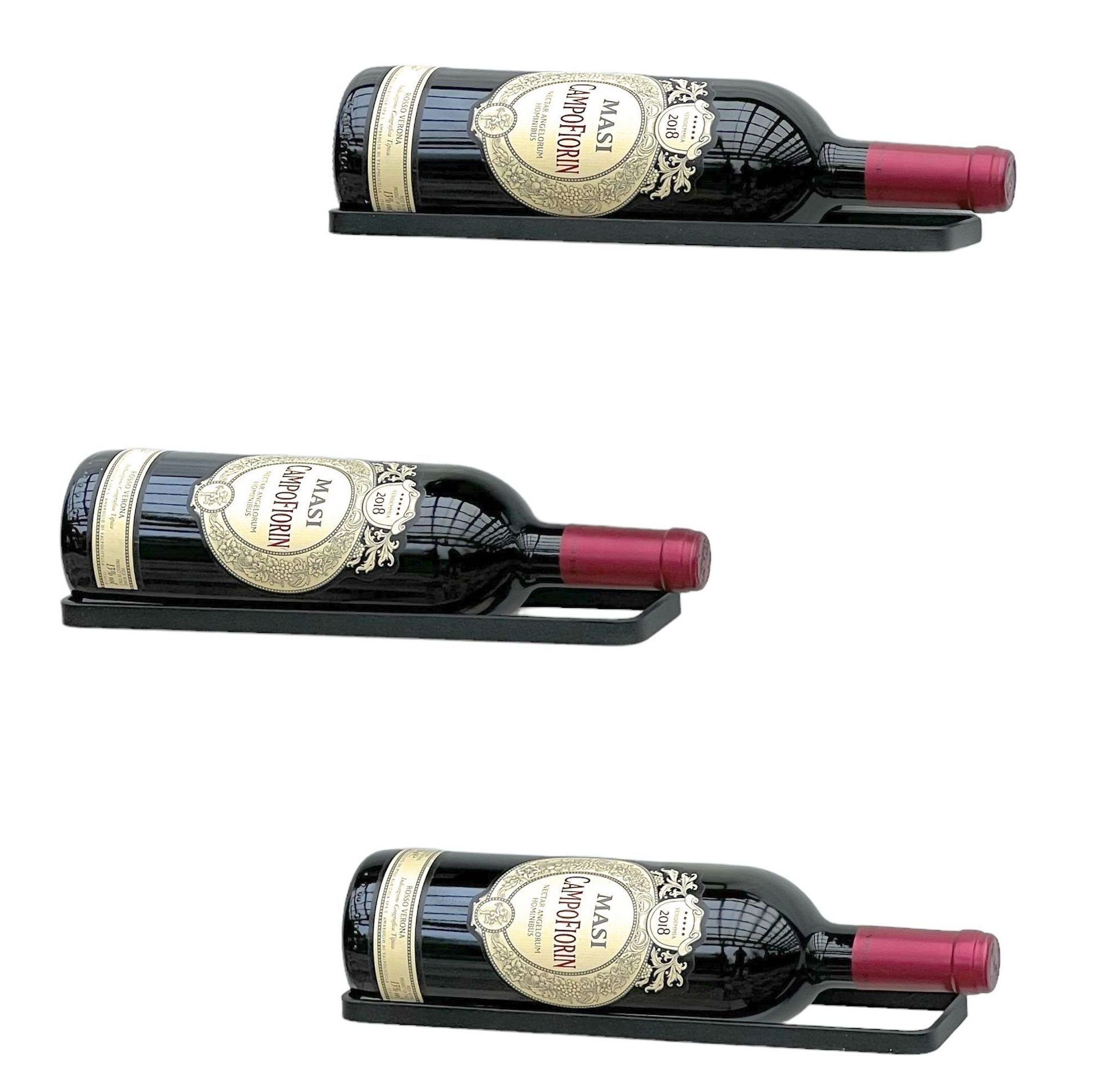 DanDiBo Weinregal Metall Schwarz 3er Set Weinhalter Weinflaschen Flaschen günstig online kaufen