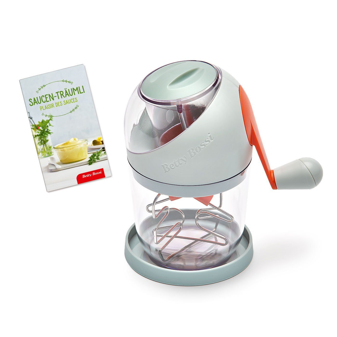 Betty Bossi Dressing Shaker Saucen-Blitz, Kunststoff, Silikon, Metall, (1-tlg), mit Rezeptheft