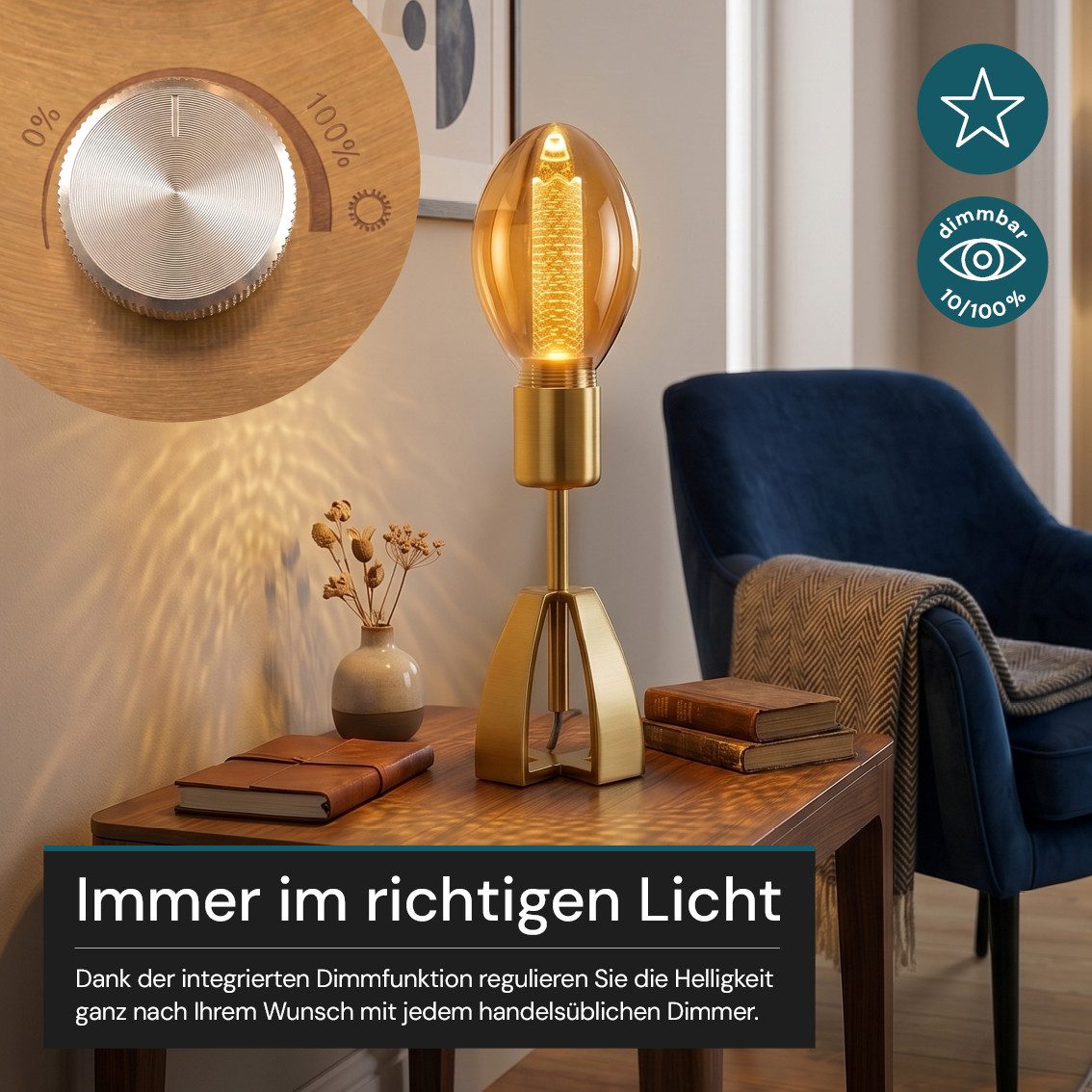 LUXULA LED-Leuchtmittel LUXULA LED-Leuchtmittel E27 3,5 W 1800 K Warmweiß, E27, Warmweiß