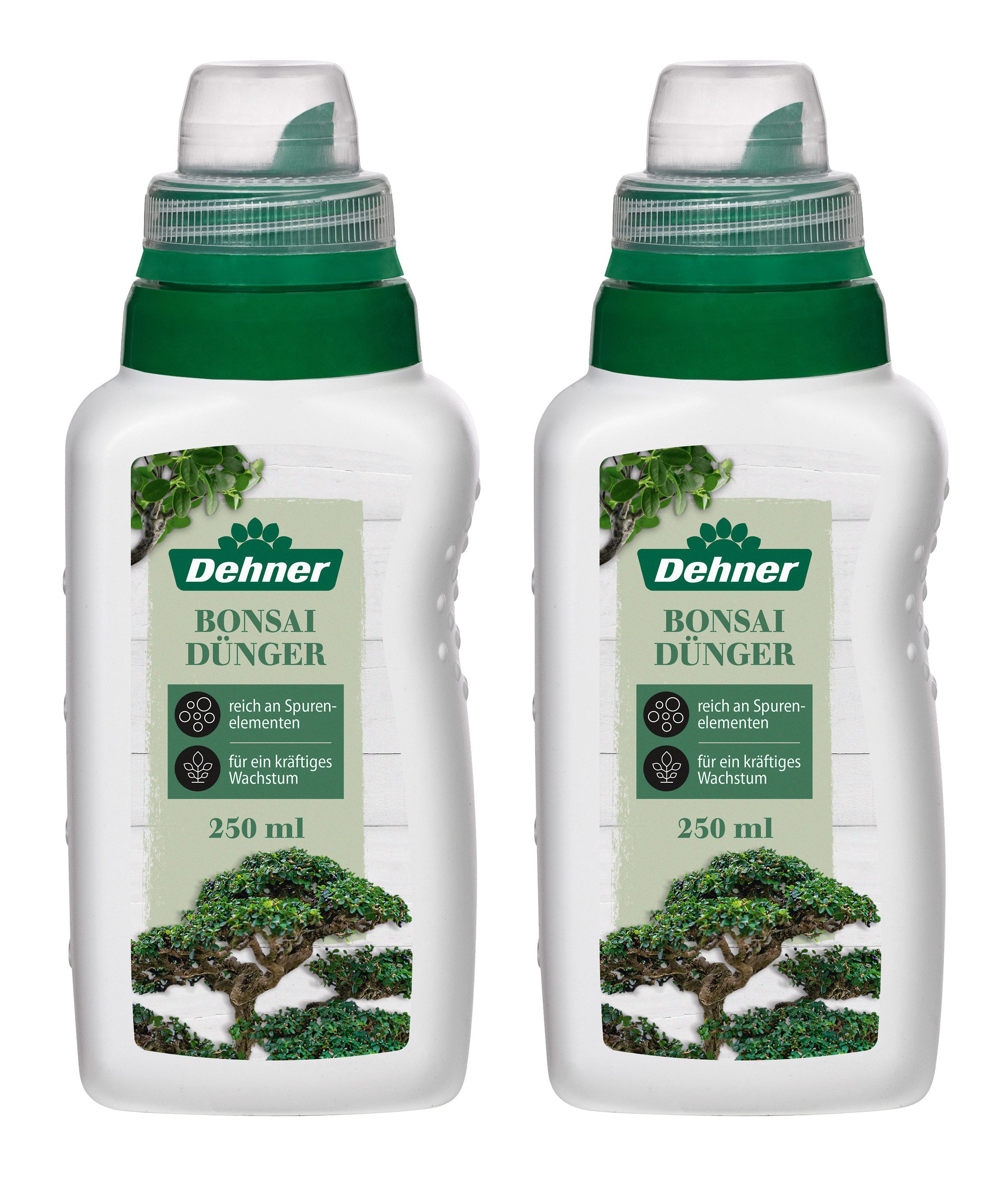 Dehner Blumendünger Bonsaidünger, hochwertiger NPK-Dünger, 2 x 250 ml, für je ca. 50 l, Keine Angabe, NPK-Dünger, mit Spurennährstoffen