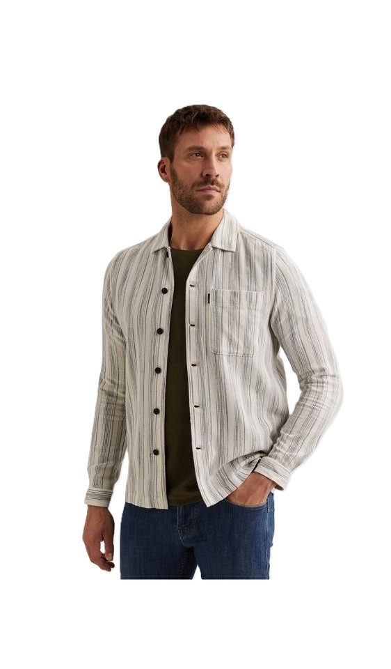 PME LEGEND Langarmhemd - Shirt Mattweave Yd Str - Freizeithemd gestreift Herren