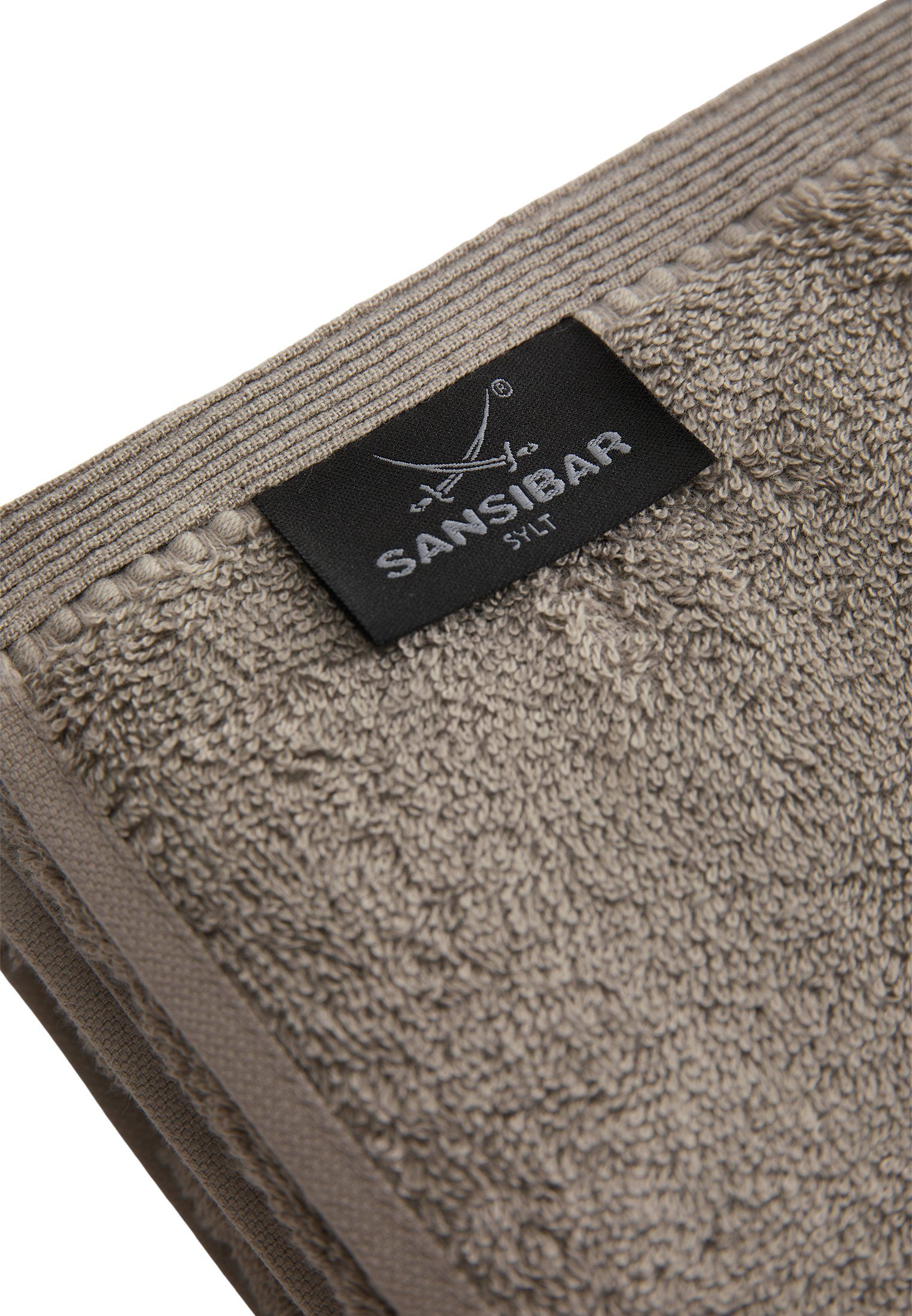 Sansibar Sylt Duschtuch Sansibar Sylt Badetuch Saunatuch Frottier-Serie „Classic“, mit hochwertiger Sansibar Säbel-Stickerei