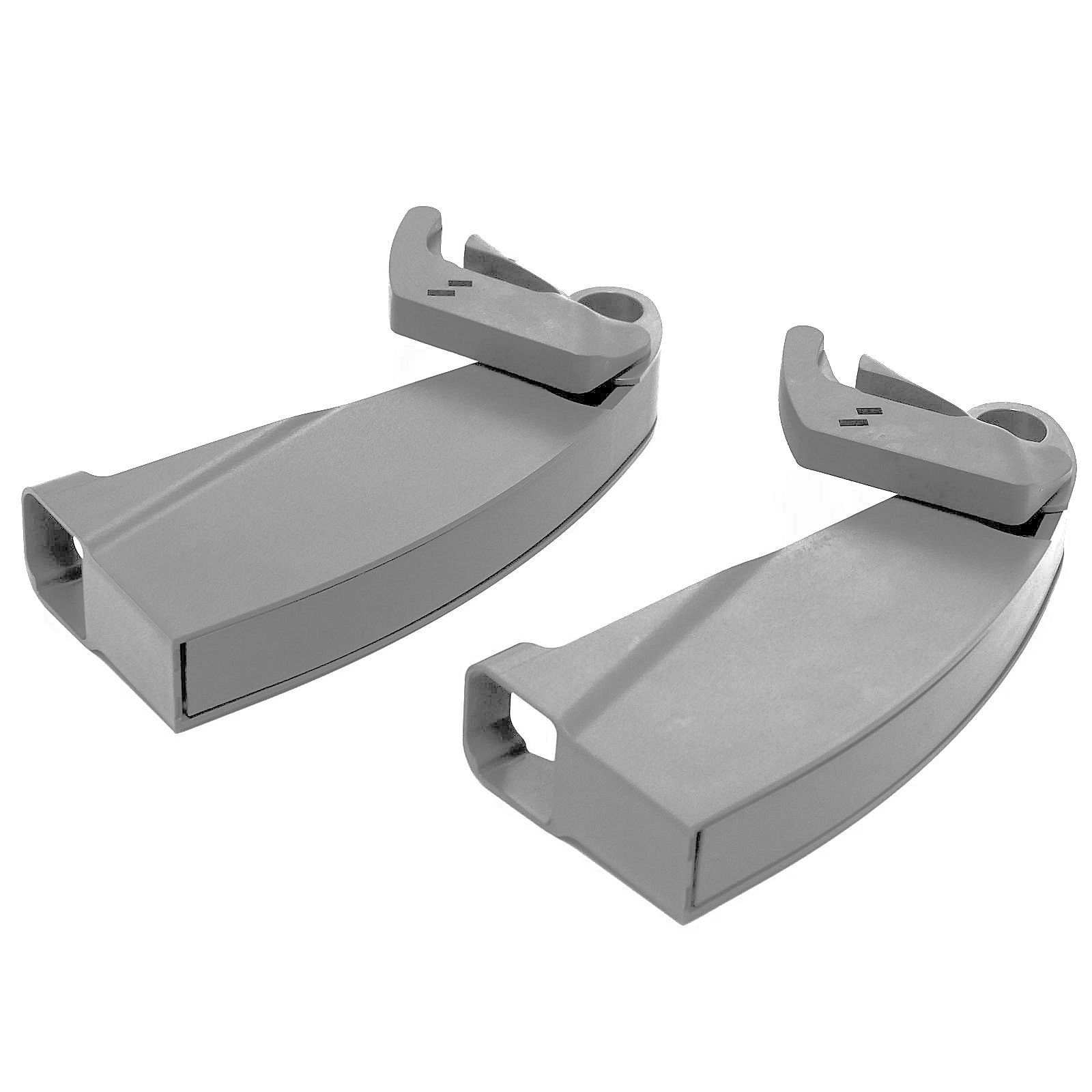 Kesseböhmer Дверные демпферы SoftStopp-Plus-Dämpfer (2er-Set) LeMans II, grau