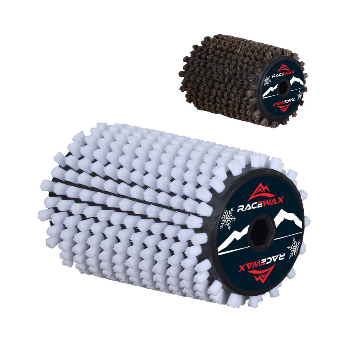 Ski RaceWax Roto Bürste Nylon Rosshaar Set Rotorbürste 120mm Rotobürste