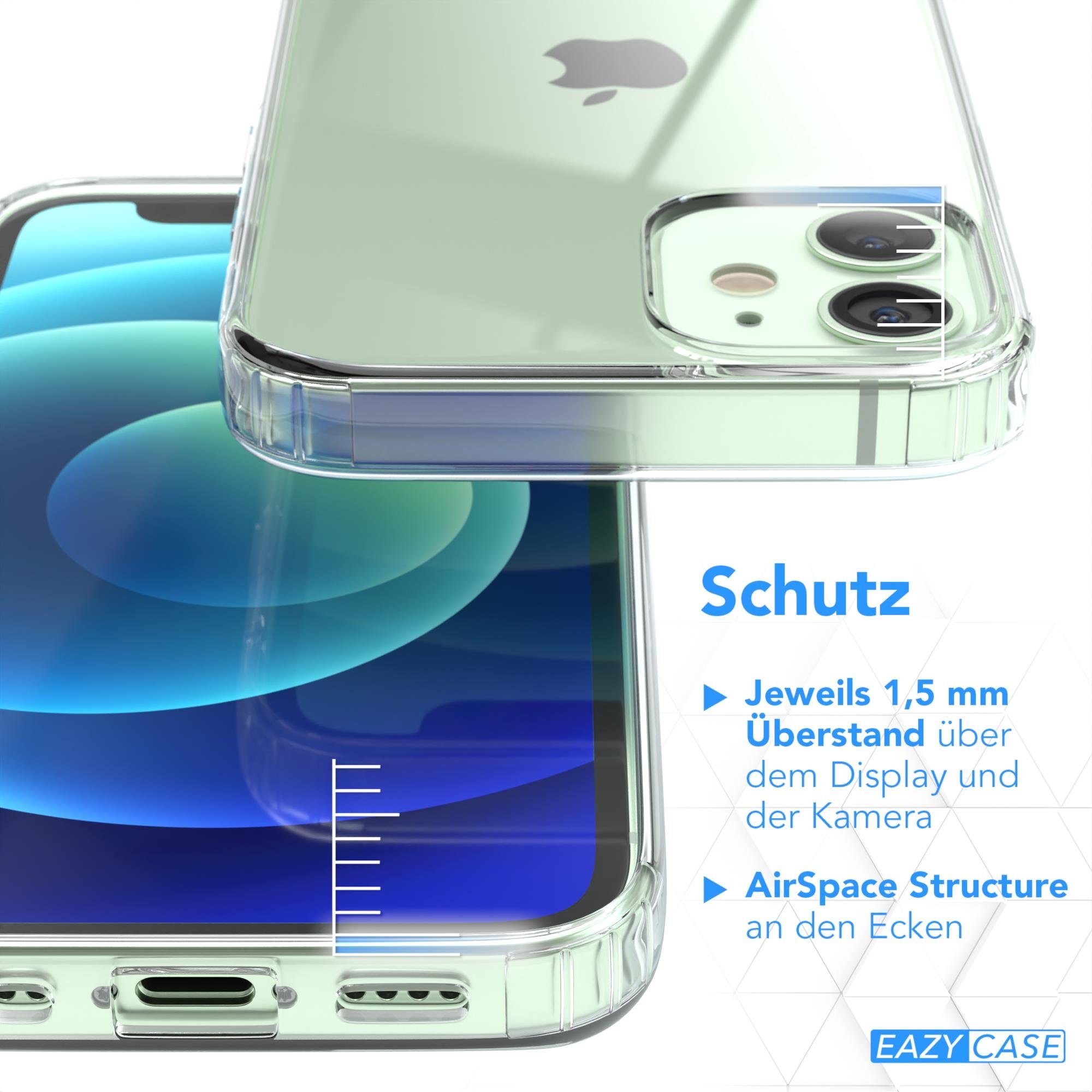 EAZY CASE Handyhülle Crystal Clear Case für Apple iPhone 12 Mini 5,4 Zoll, Schutzhülle Kameraschutz Silikonhülle Transparent Handyhülle Slimcover – Bild 4 von 5