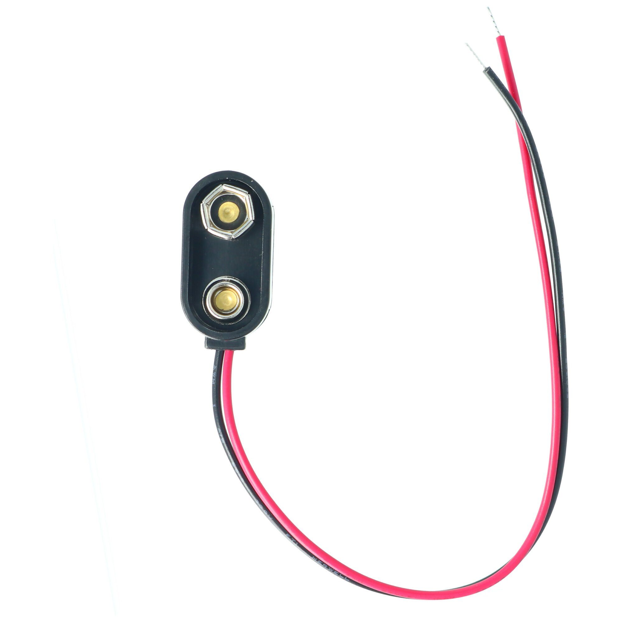 AccuCell Batterieclip für 9 V Block I-Form Batterie