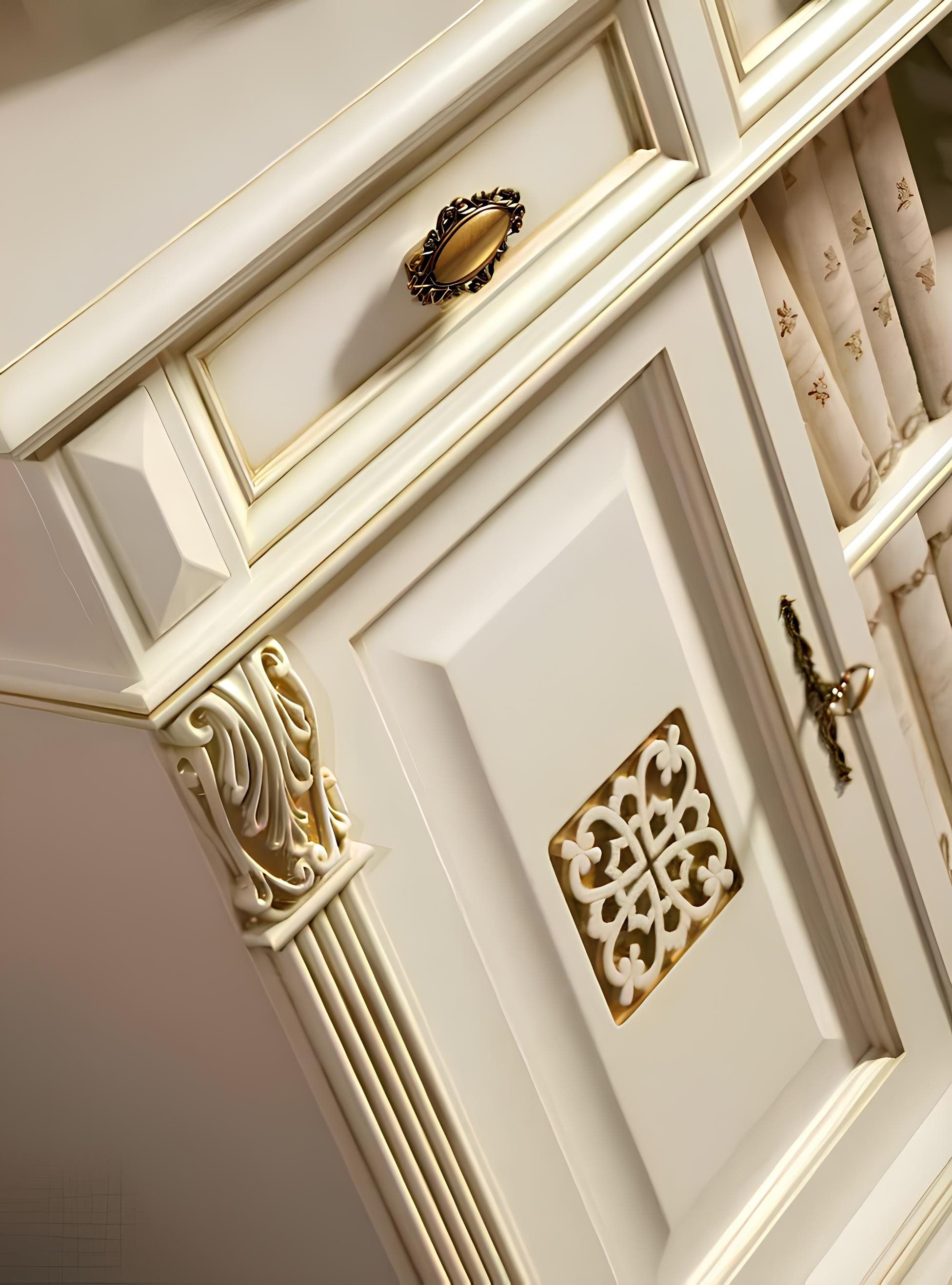 JVmoebel Garderoben-Set Wandregal-Set mit Spiegel, Haken und Kleiderständer für Flur, Made in Italy