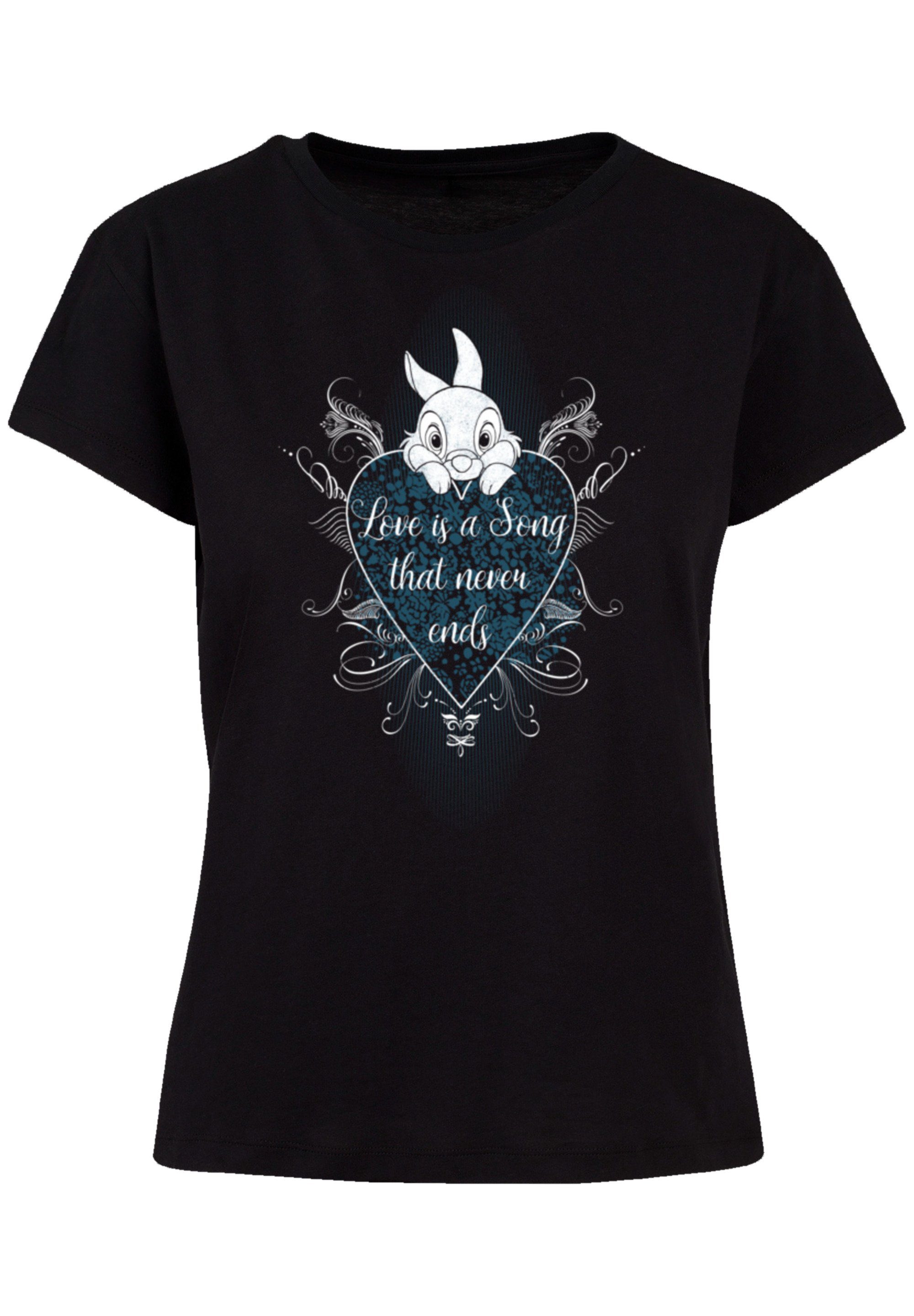 F4NT4STIC T-Shirt Disney a Bambi Qualität Klopfer Premium Is Love Song