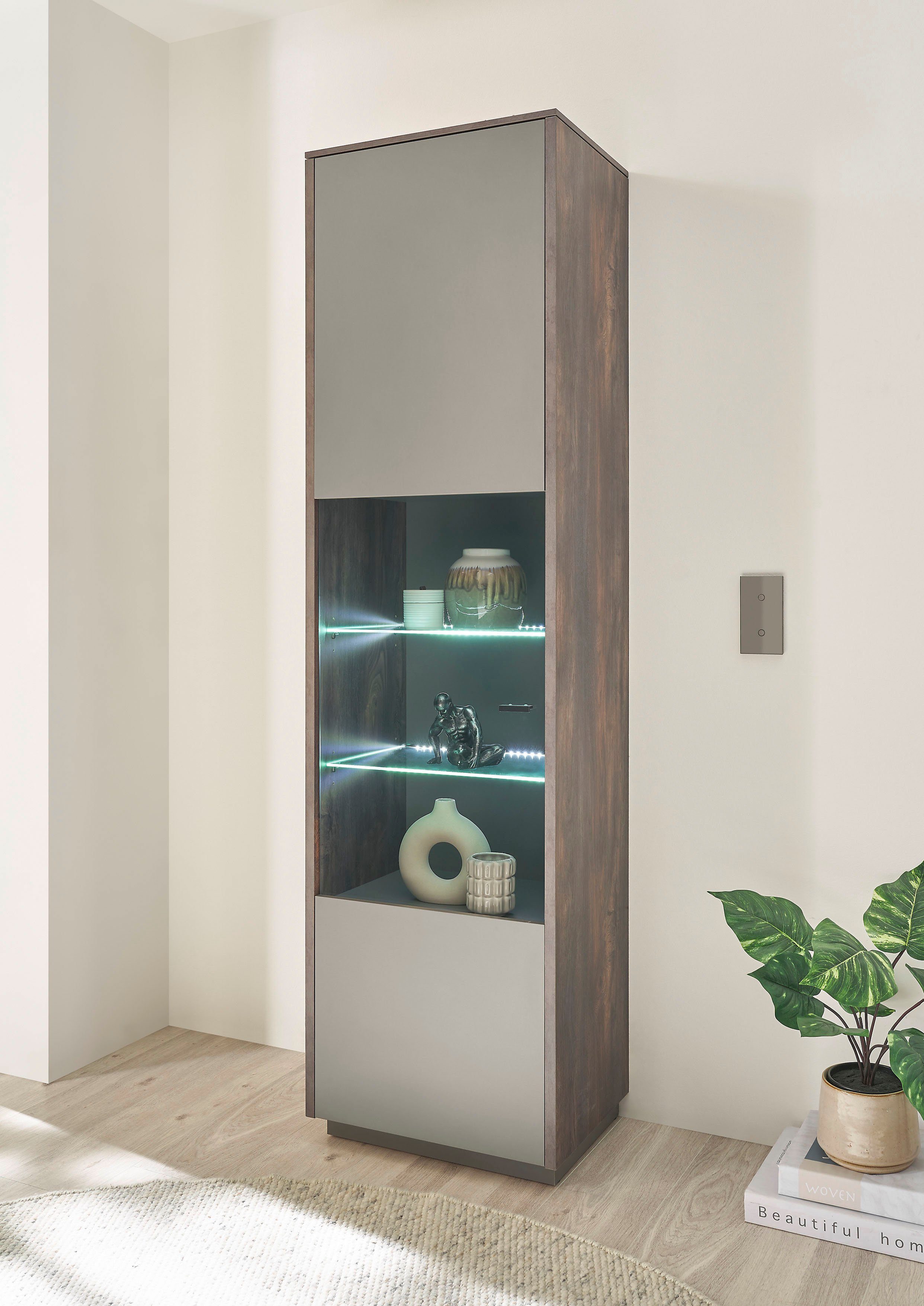 INOSIGN Vitrine LARGO Soft-Close-Funktion, Höhe 200 cm ca