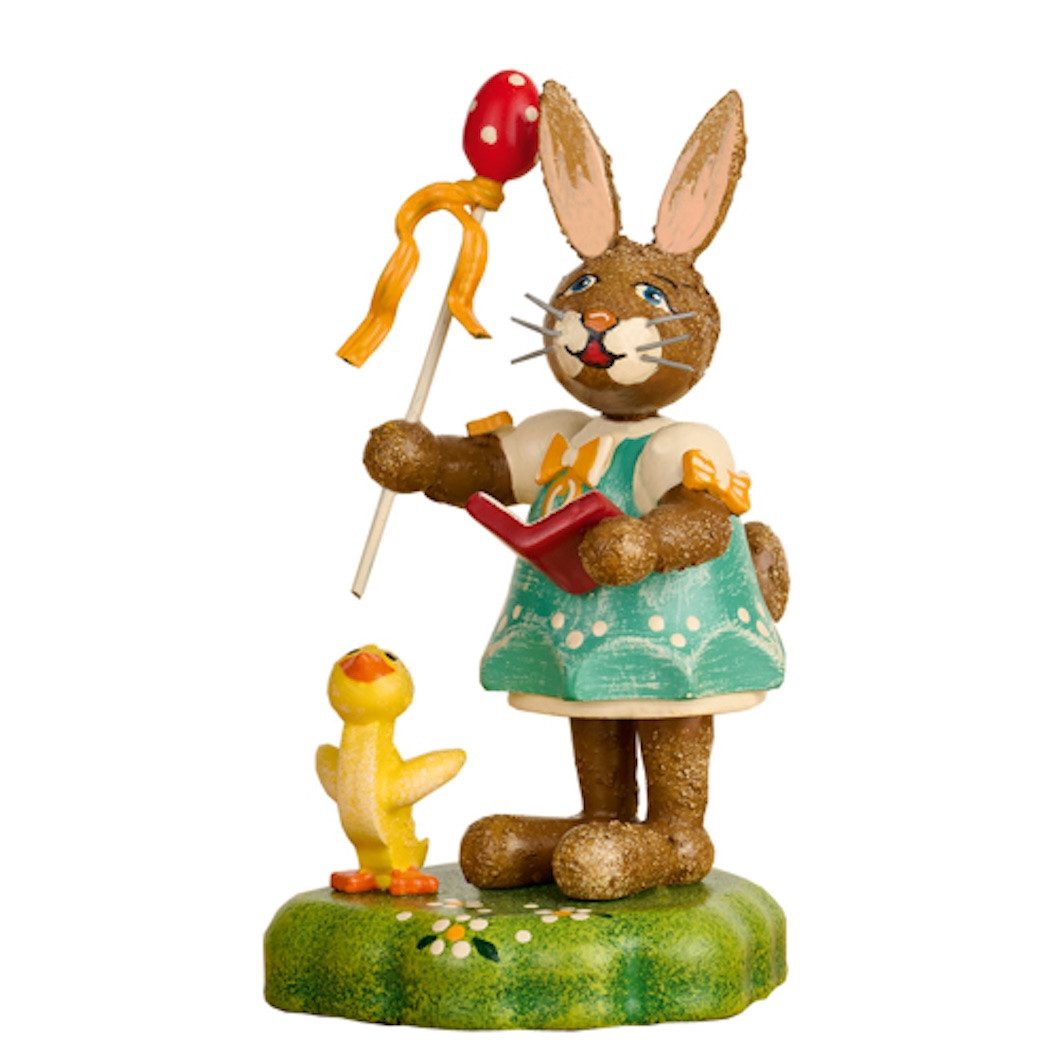 Hubrig Volkskunst Zschorlau Erzgebirge Osterhase Hubrig Hase Hasenmusikant Ostermelodien