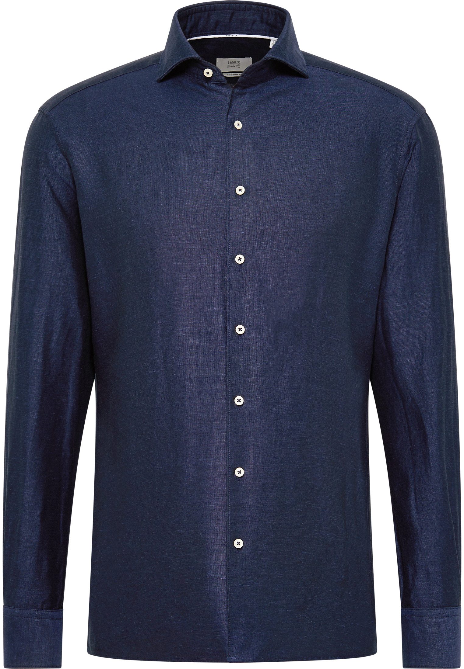 Eterna Businesshemd 1863 by ETERNA MODERN FIT Langarm Hemd midnight linen 2355-19-XS82 -